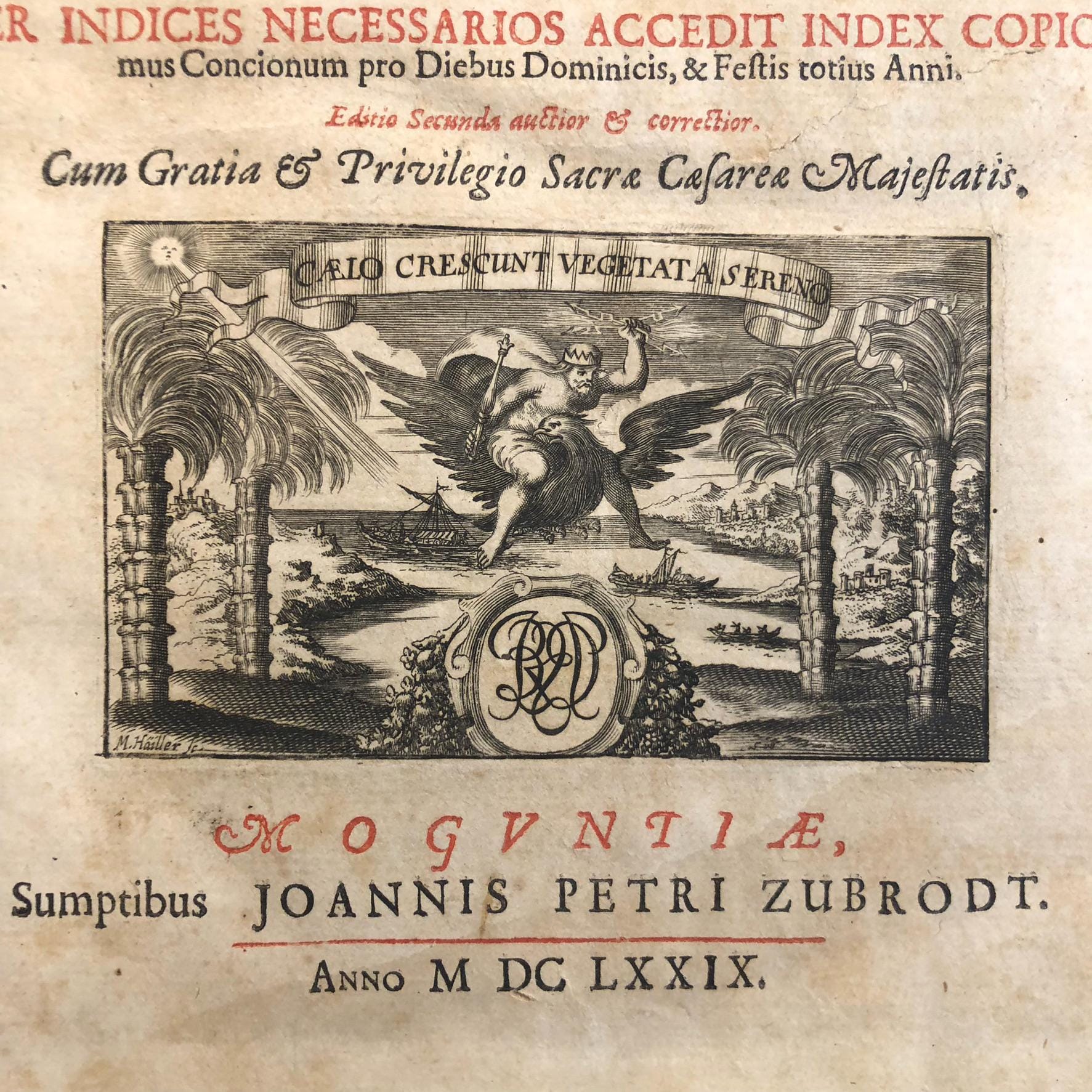 Locopletissima Bibliotheca Moralis Praedicabilis : Hoc Est Discursus Varii Exquisiti, In quibus per Tractatus ordine digestos, ad verbum Dei fructuosè & faciliter praedicandum, de Virtutibus & Vitiis copiosissimae materiae morales subministrantur, & ad plenum digeruntur
GOOGLE TRANSLATION: "Most Abundant Library of Moral Preaching: That is, Various and Exquisite Discourses, in which, through Treatises arranged in order, abundant material on virtues and vices is provided for fruitful and easy preaching on the word of God, and is fully organized."
PUBLICATION DATES: 1679-1683 — photograph 6.