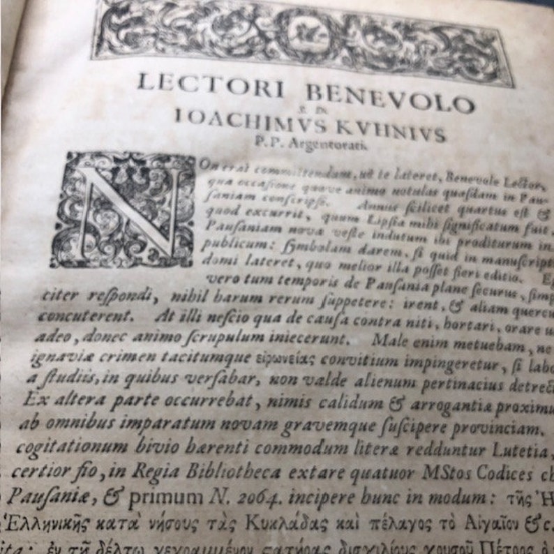 1696pausanias' Accurate Description of Greece.1696..the Latin