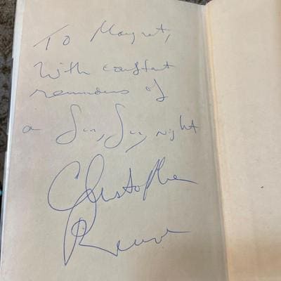 Greenwich Killing Time. Signed by author and Christopher Reeve (Superman) — photograph 7.