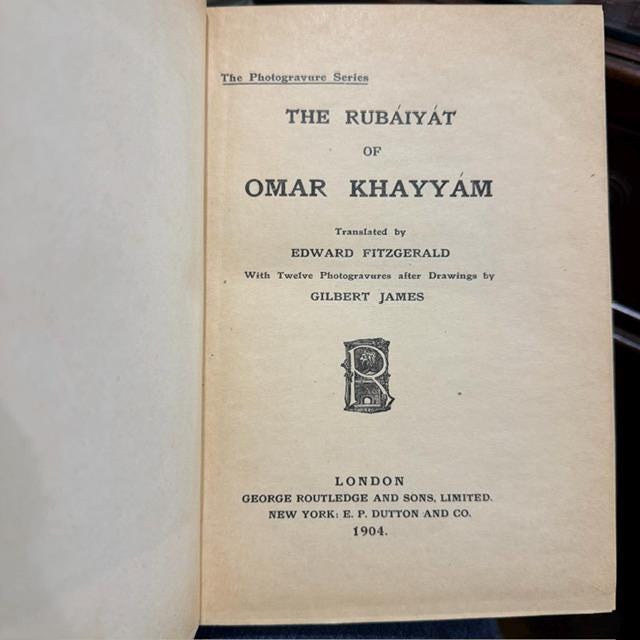 Rubaiyat of Omar Khayyam — photograph 2.