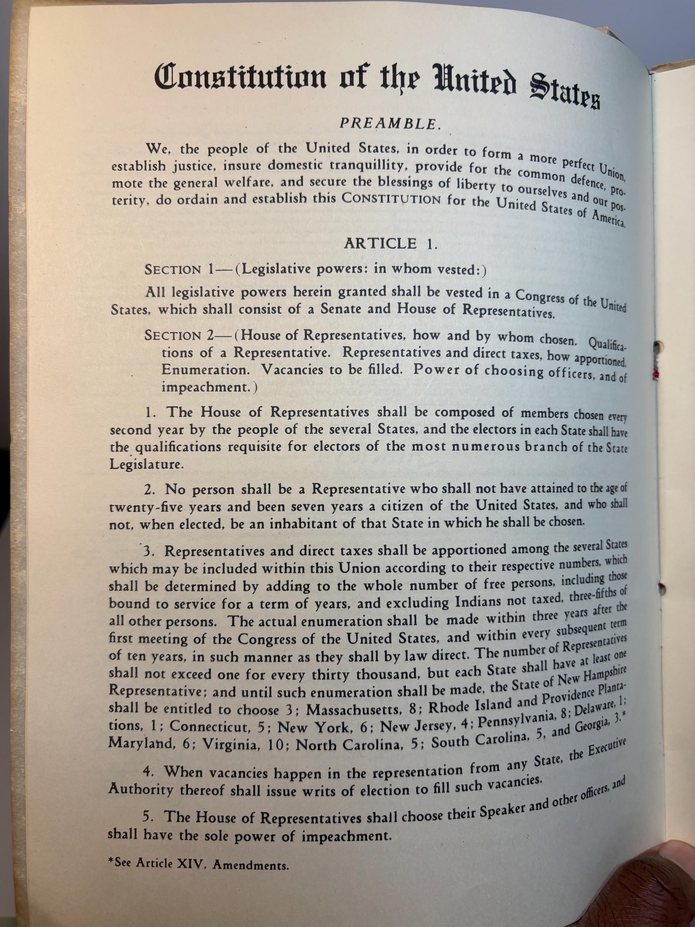 The Constitution of The United States, With Its Amendments — photograph 4.