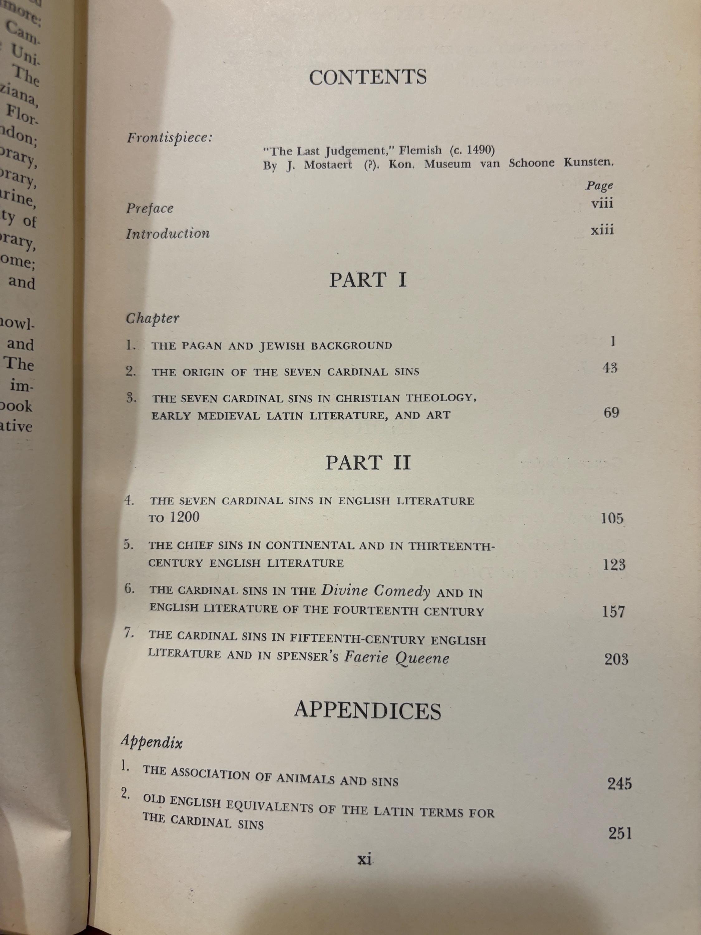 The Seven Deadly Sins, An Introduction to the History of a Religious Concept, with Special Reference to Medieval English Literature — photograph 5.