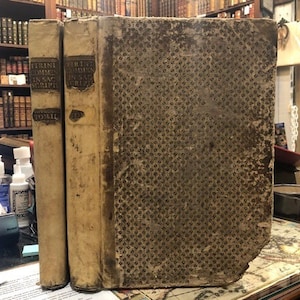 1786 Commentary Whole of the Holy Scriptures Composed in Three Volumes, and Enlarged by Six Indexes. Latin. (Vol I, II only of 3)