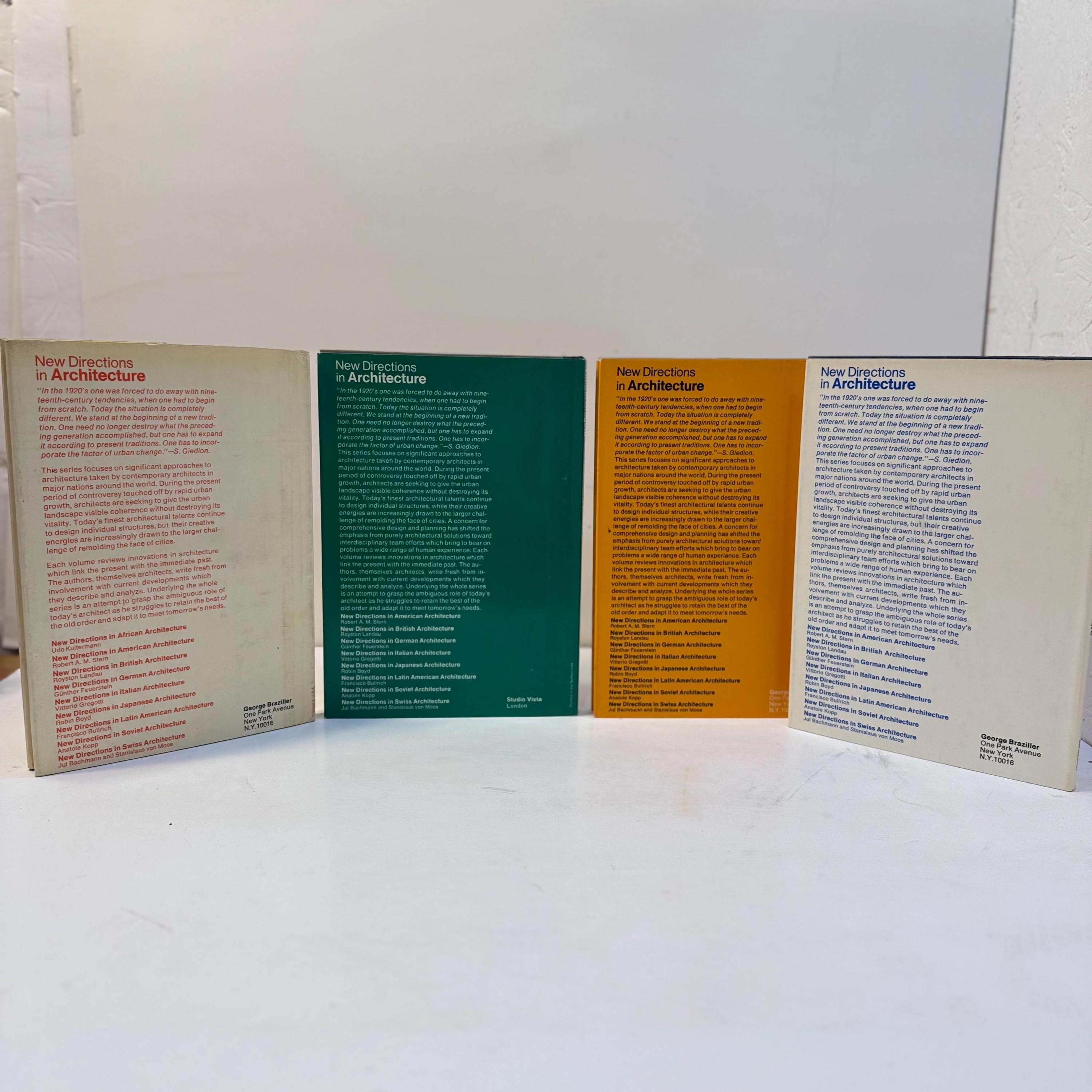 Four Volumes of New Directions in Architecture, First Editions of British, Swiss, Italian, and German Architecture. — photograph 2.