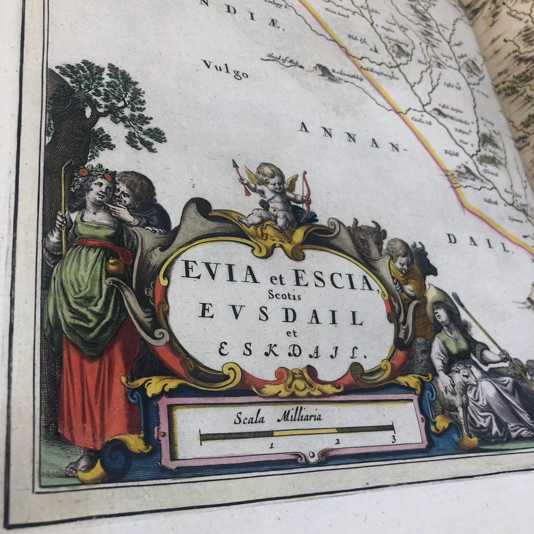Theatrum Orbis Terrarum Vol. V. Scotia, Quae Est Europae Liber XII (Scotland and Ireland) Latin: Theater of The World Vol. V, Scotland, Which is Europe Book XII — photograph 5.