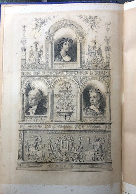 The Works of Cowper and Thomson, Including Many Letters and Poems Never Before published in This Country. With a New and Interesting Memoir of The Life of Thomson. Complete in One Volume — photograph 3.
