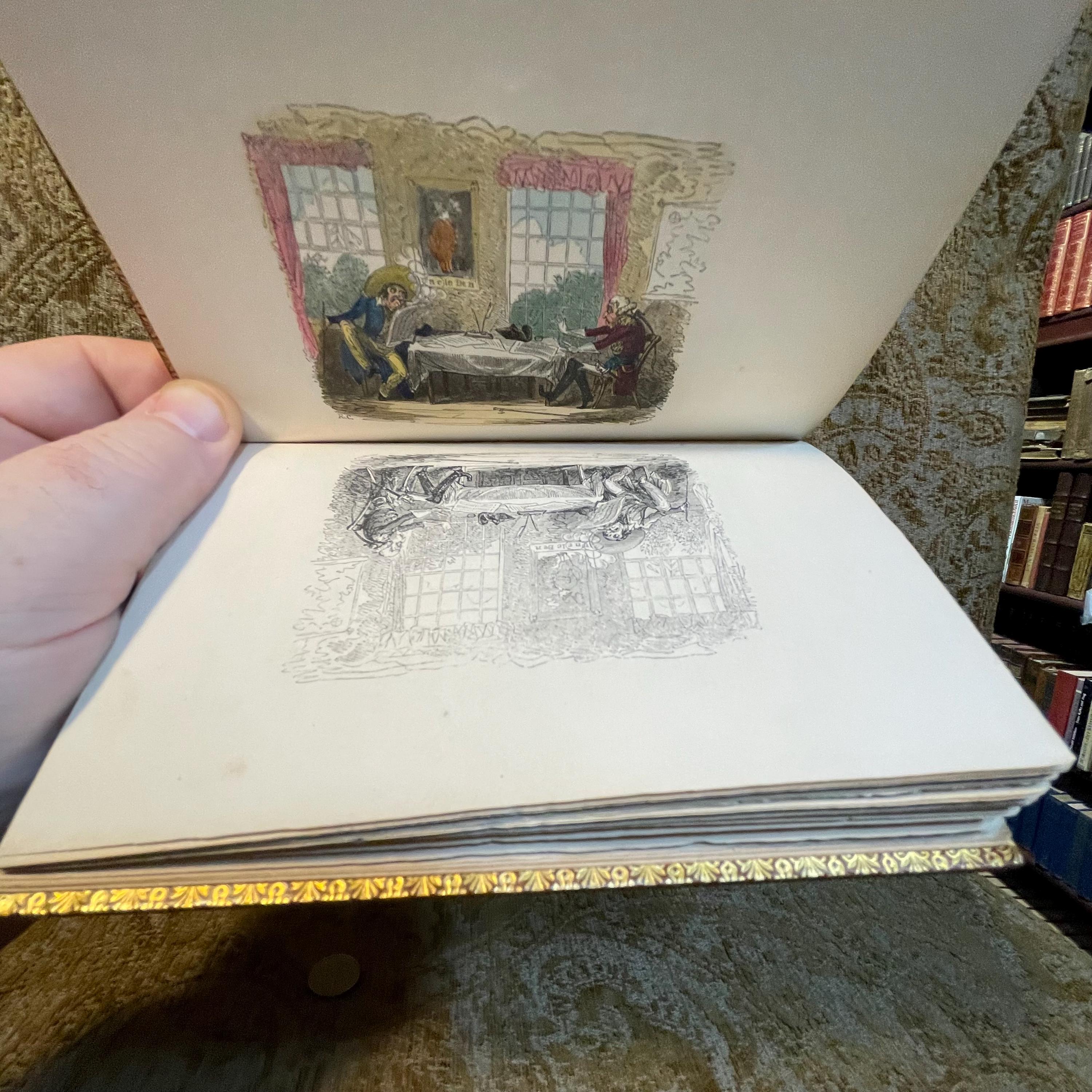 Monsieur Mallet; Or, MY Daughter's Letter. A Random Record. Illustrated with six Beautiful Designs by Robert Cruikshank, Engraved by Bonner and Walker. Riviere Signed Binding — photograph 6.