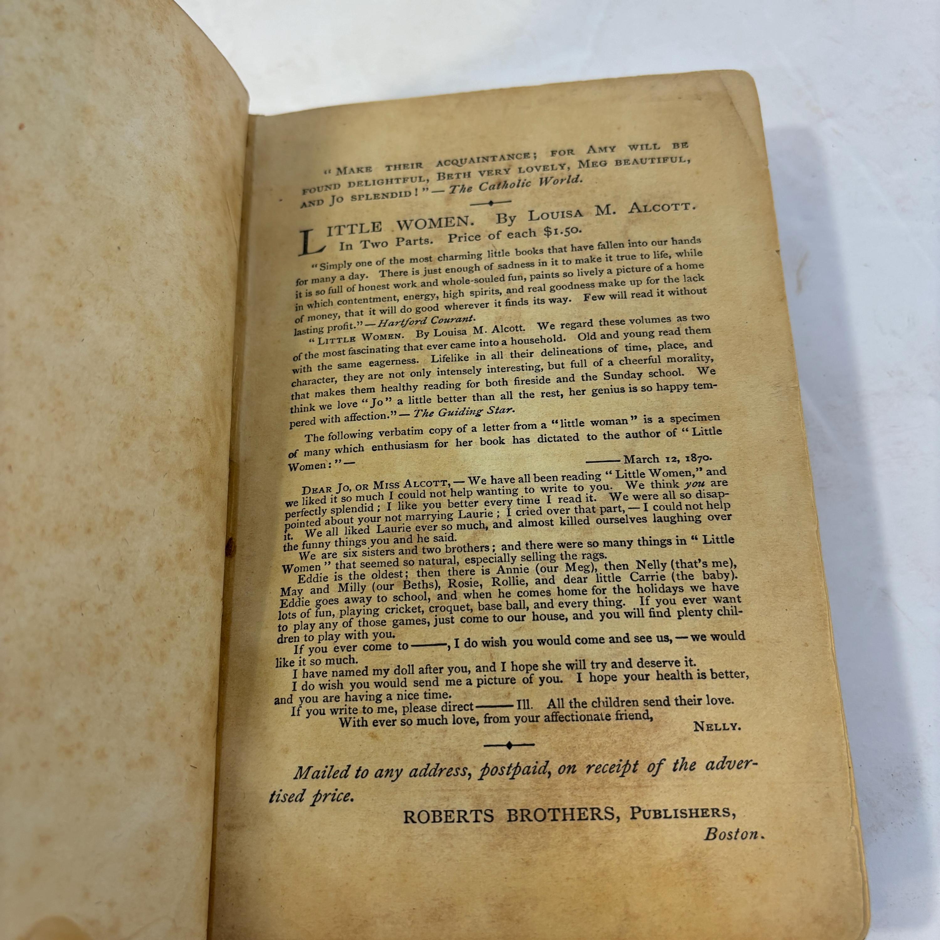Little Men: Life at Plumfield with Jo's Boys. First US Edition, First Print — photograph 7.