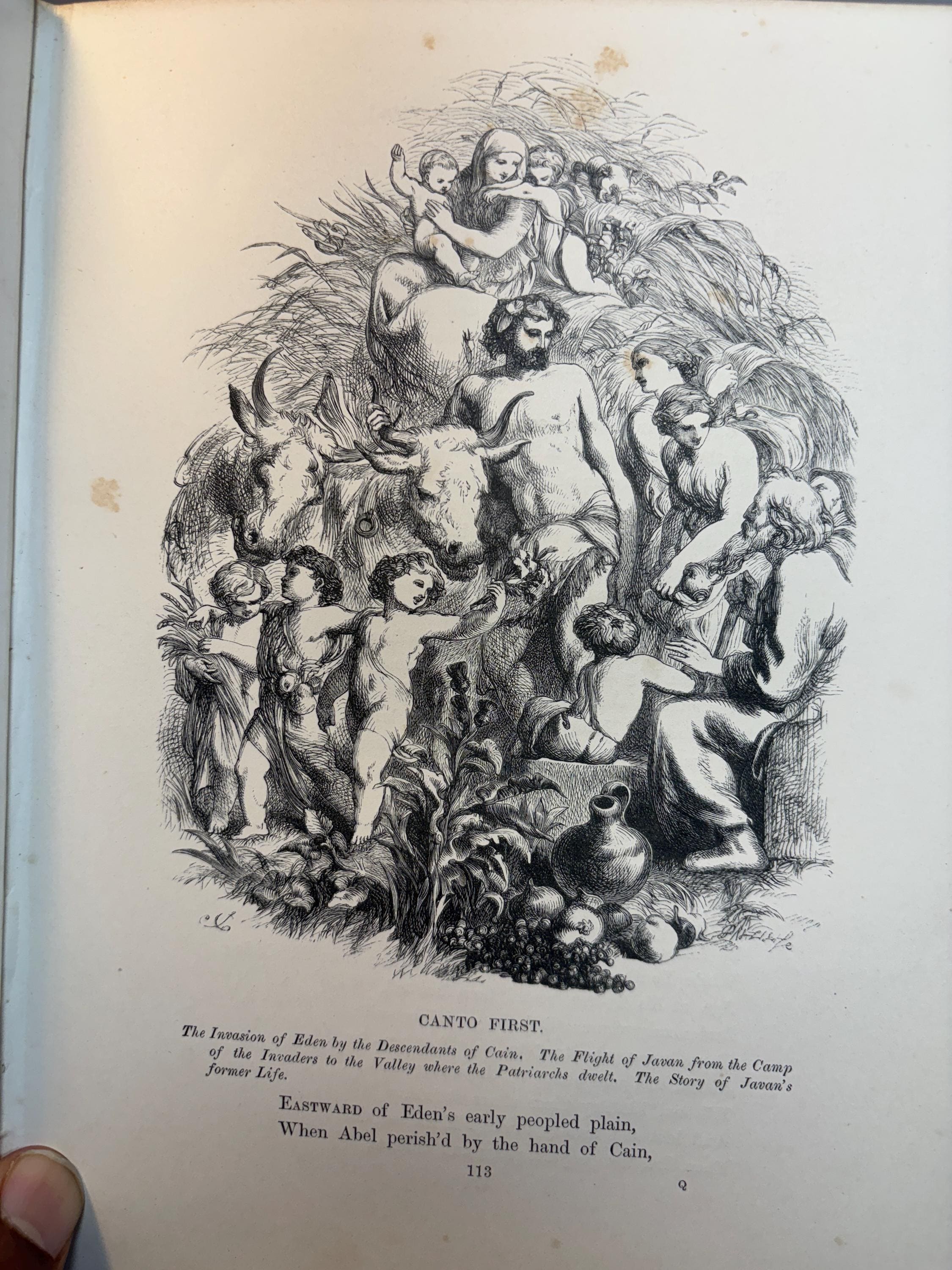 Poems of James Montgomery. Illustrated with One Hundred Designs by John Gilbert, J. Wolf, Birket Foster, Etc. Engraved by The Brothers Daziel. — photograph 5.