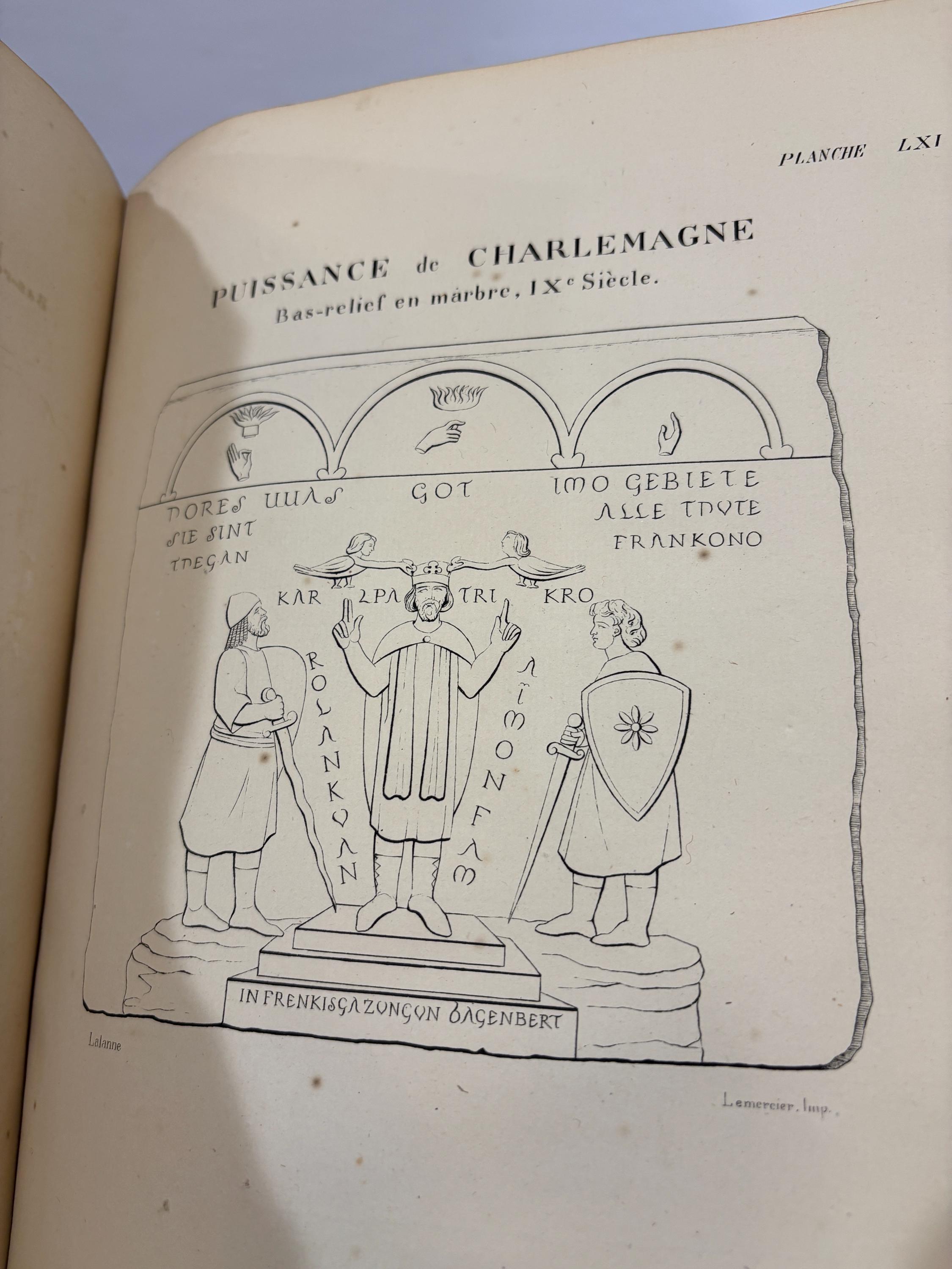 Dactylologie et Langage Primitif restitués d’après les monuments. Translated: Dactylology and Primitive Language restored from the monuments. French Language, 61 plates, 2 in Color — photograph 9.