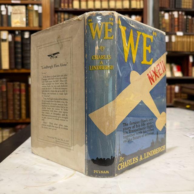 "We" The Famous Flier's Own Story of His Life and His Transatlantic Flight, Together With His Views on The Future of Aviation. With a Forward by Myron T. Herrick U.S. Ambassador to France. Fully Illustrated. — photograph 5.