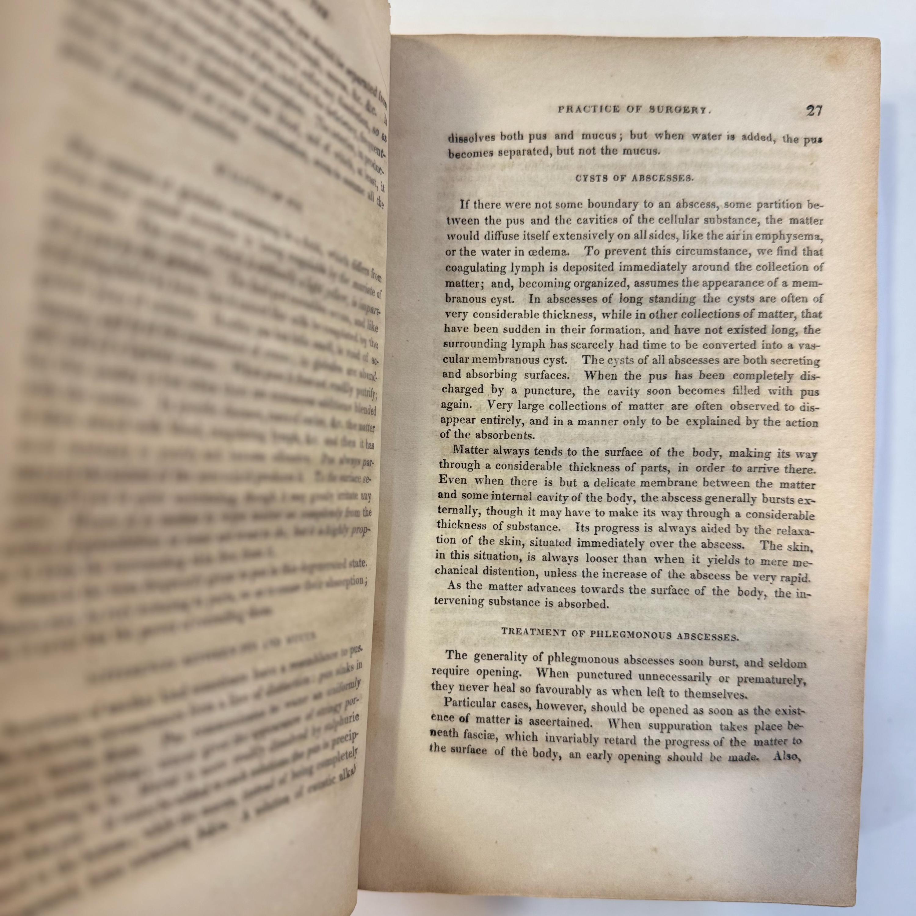 First Lines of the Practice of Surgery. Being an Elementary Work for Students, and a Concise Book of Reference for Practitioners. In Two Parts. Part I: General Surgical Subjects. Part II: Particular Surgical Subjects, With Plates. — photograph 6.