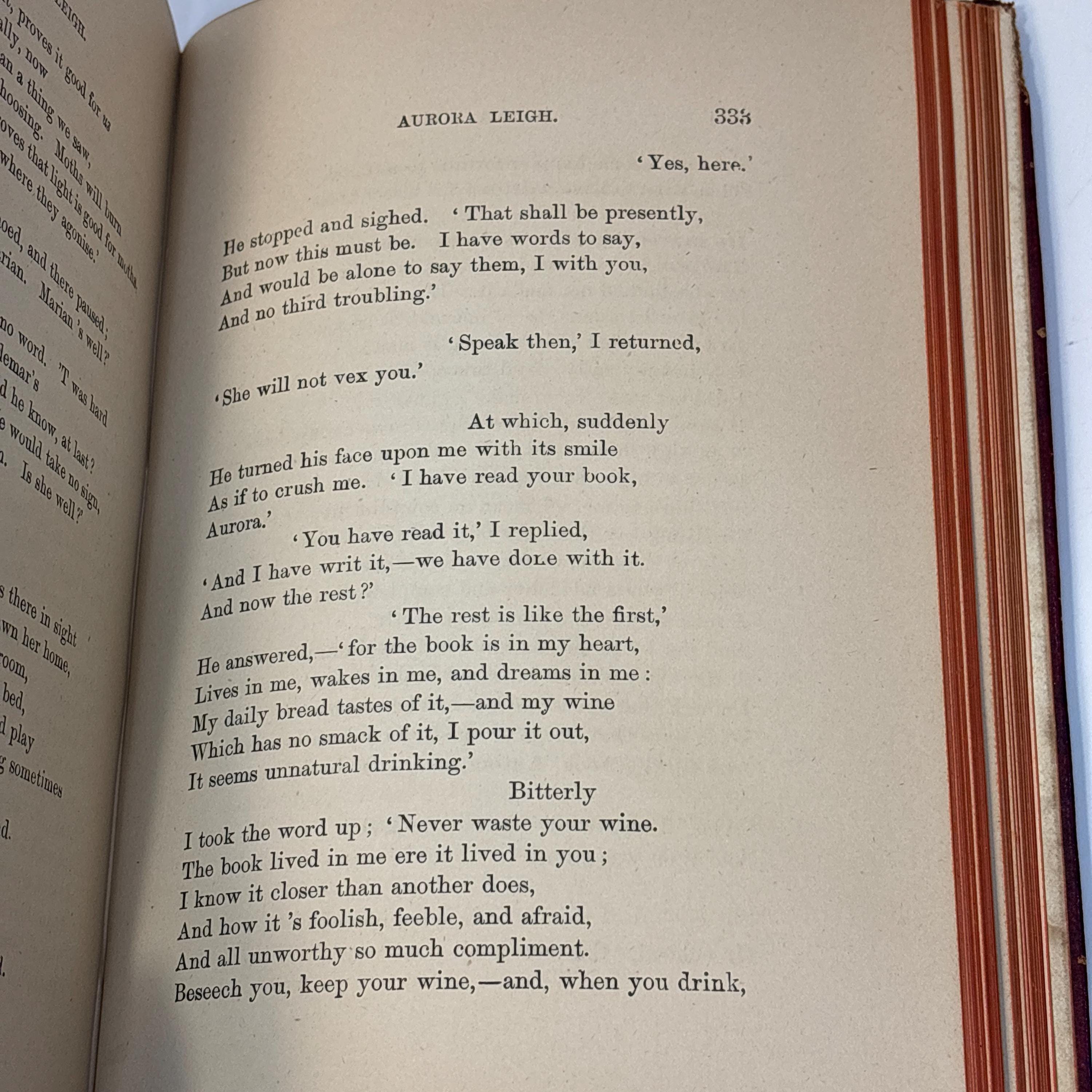 Aurora Leigh, Later Edition, A Poem in Nine Books. — photograph 6.