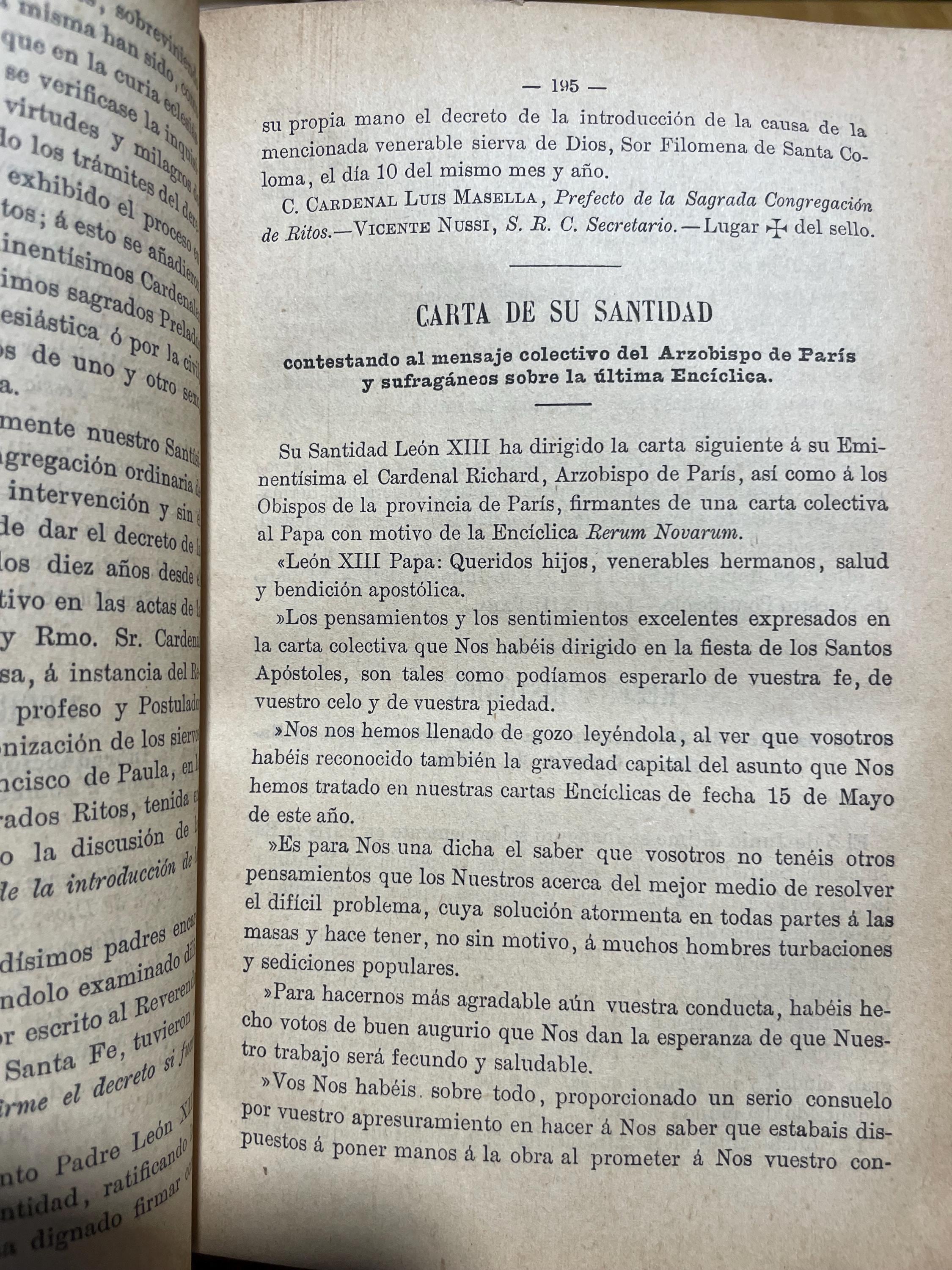 La Cruz Revista Religiosa De Espana Y Demas paises Catolicos dedicada A Maria Santisima En El Misterio De Su Inmaculada Concepcion Fundada En Noviembre de 1852 Y Publicada Con Censura Eclesiastica Por D. Lean Carbonero Y Sol Su Propietario Y Director. Tomo II. Translated from Spanish: The Cross: Religious Review of Spain and other Catholic countries dedicated to Most Holy Mary in the mystery of her Immaculate Conception. Founded in November 1852 and published with ecclesiastical censorship by D. Lean Carbonero y Sol, its owner and director. — photograph 8.