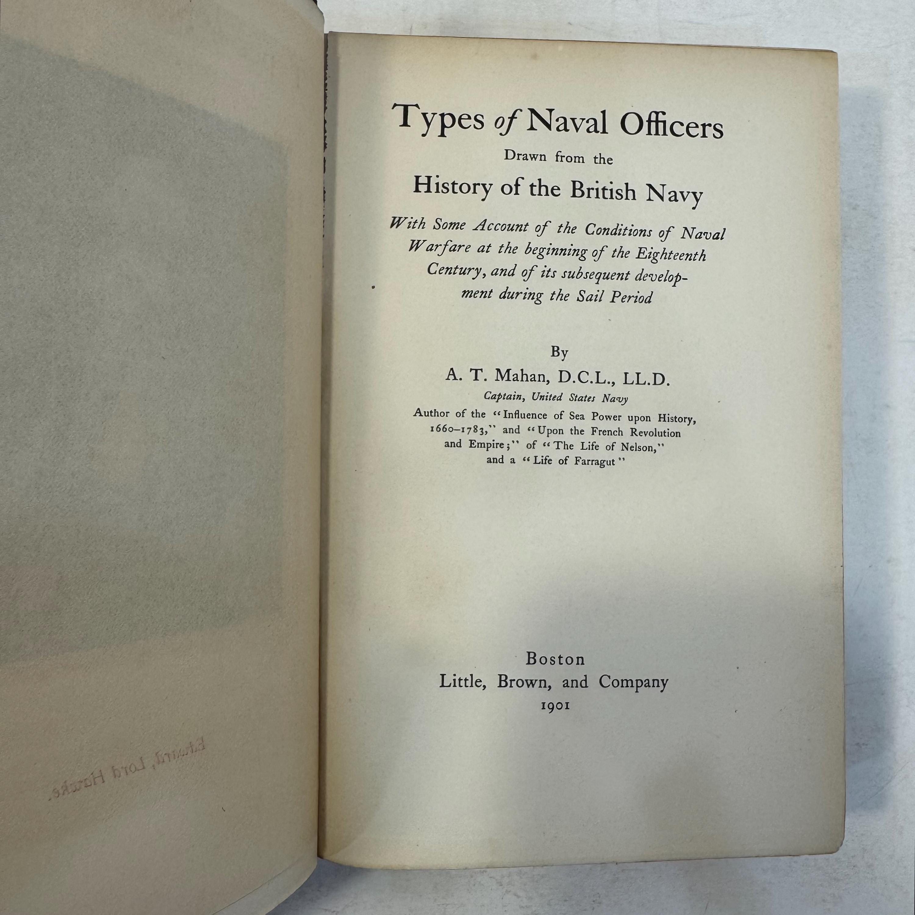 Types of Naval Officers Drawn from The History of The British Navy by Captain A.T. Mahan, 1901 | First Edition — photograph 5.