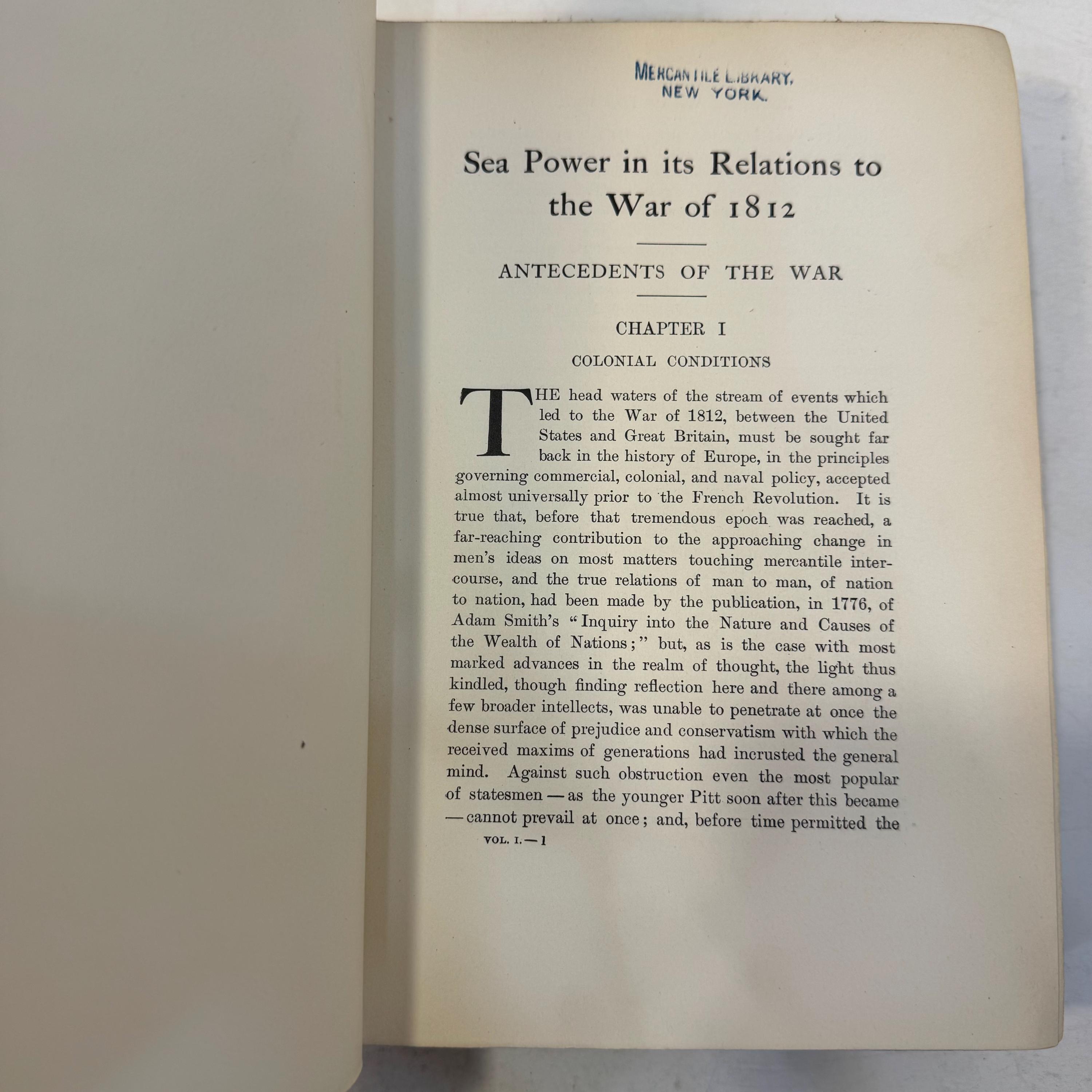 Sea Power In Its Relations to The War of 1812, In Two Volumes by Captain A.T. Mahan, 1905 | First Edition — photograph 8.