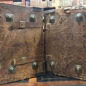 1737 Antiphonal & Psalter. 2 vol. in full calf with leather straps