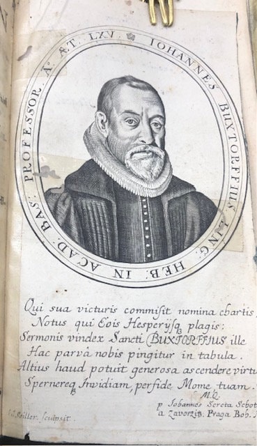 1710. Hebrew Lexicon. Johannis Buxtorf's Lexicon & Chaldaicum... Latin/Hebrew Language. — photograph 3.