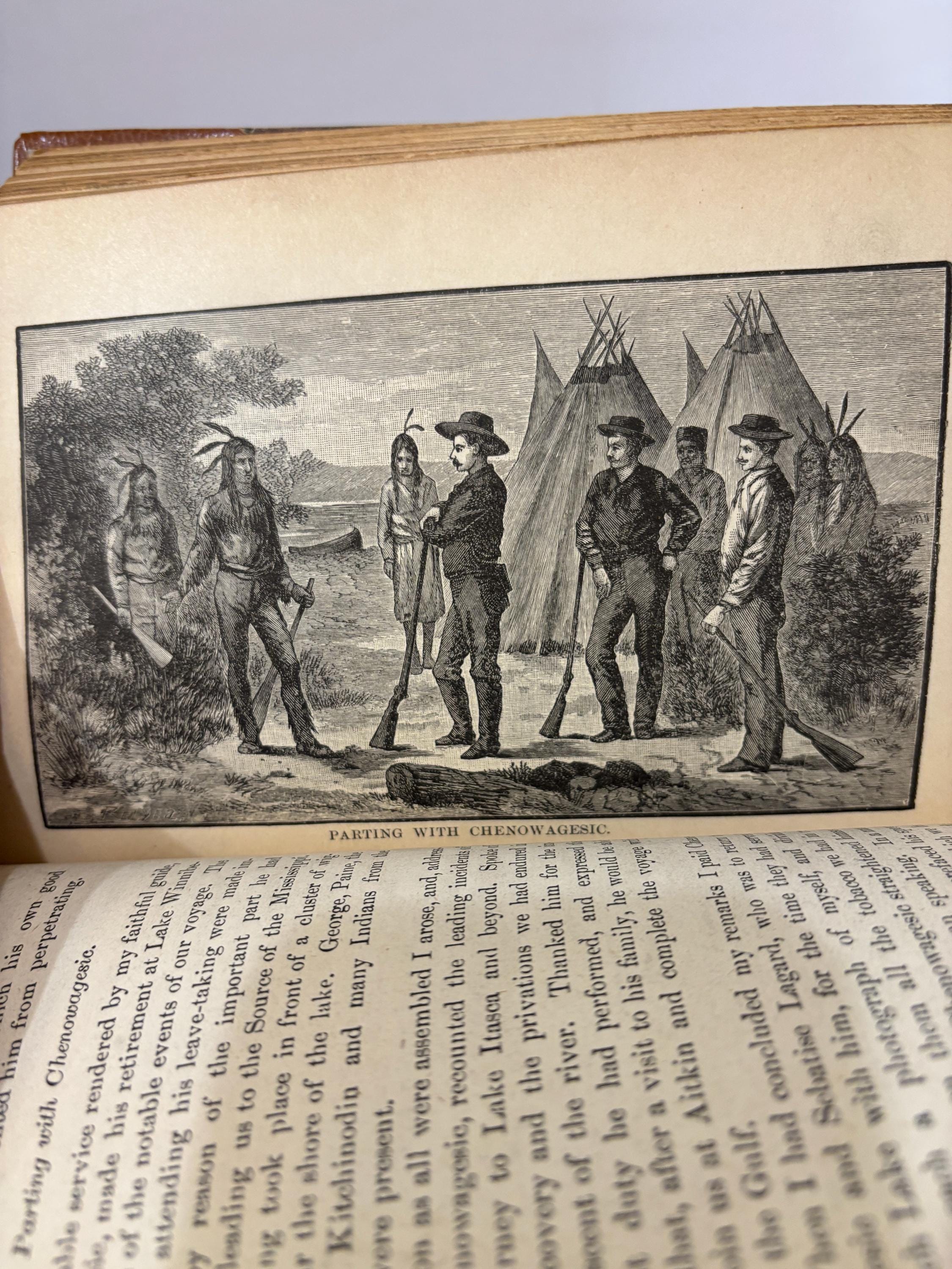 Down The Great River; Embracing an Account of The Discovery of The True Source of The Mississippi, Together With Views, Descriptive and Pictorial, of The Cities, Towns, Villages and Scenery on the Banks of The River, as Seen uring a Canoe Voyage of Over Three Thousand Miles from Its head Waters to The Gulf of Mexico. Illustrated. — photograph 10.