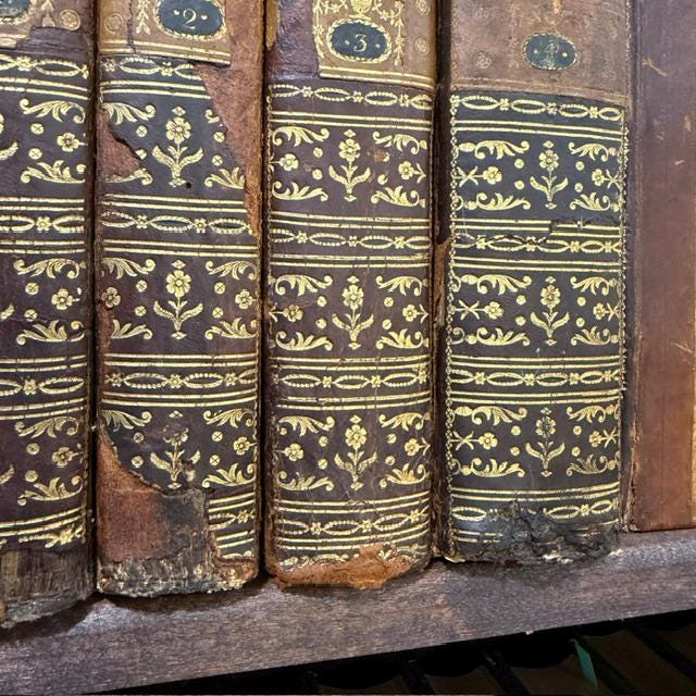 P. R. D. Augustini Calmet, Ordinis S. Benedicti, Congregationis SS. Vitoni et Hidulphi, Commentarius Literalis in Omnes Libros Veteris Testamenti, Latinis Literis Traditus a Joanne Dominico Mansi, Congregationis Clericorum Regularium Matris Dei, Lucensi. Editio Novissima ad Exemplar Parisiense Correcta. Translated: The Literal Commentary of the Reverend Father Dom Augustin Calmet, of the Order of Saint Benedict and the Congregation of Saints Vitonus and Hidulphus, on All the Books of the Old Testament, Rendered into Latin by Giovanni Domenico Mansi, of Lucca, of the Congregation of the Clerics Regular of the Mother of God. The Latest Edition, Corrected According to the Paris Edition. ***AND*** R. P. D. Augustini Calmet, Ordinis S. Benedicti, Congregationis SS. Vitoni et Hidulphi, Commentarius Literalis in Omnes Libros Novi Testamenti, Latinis Literis Traditus a Joanne Dominico Mansi, Congregationis Clericorum Regularium Matris Dei, Lucensi. Editio Novissima ad Exemplar Parisiense Correcta. Translated: The Literal Commentary of the Reverend Father Dom Augustin Calmet, of the Order of Saint Benedict and the Congregation of Saints Vitonus and Hidulphus, on All the Books of the New Testament, Rendered into Latin by Giovanni Domenico Mansi, of Lucca, of the Congregation of the Clerics Regular of the Mother of God. The Latest Edition, Corrected According to the Paris Edition. — photograph 10.