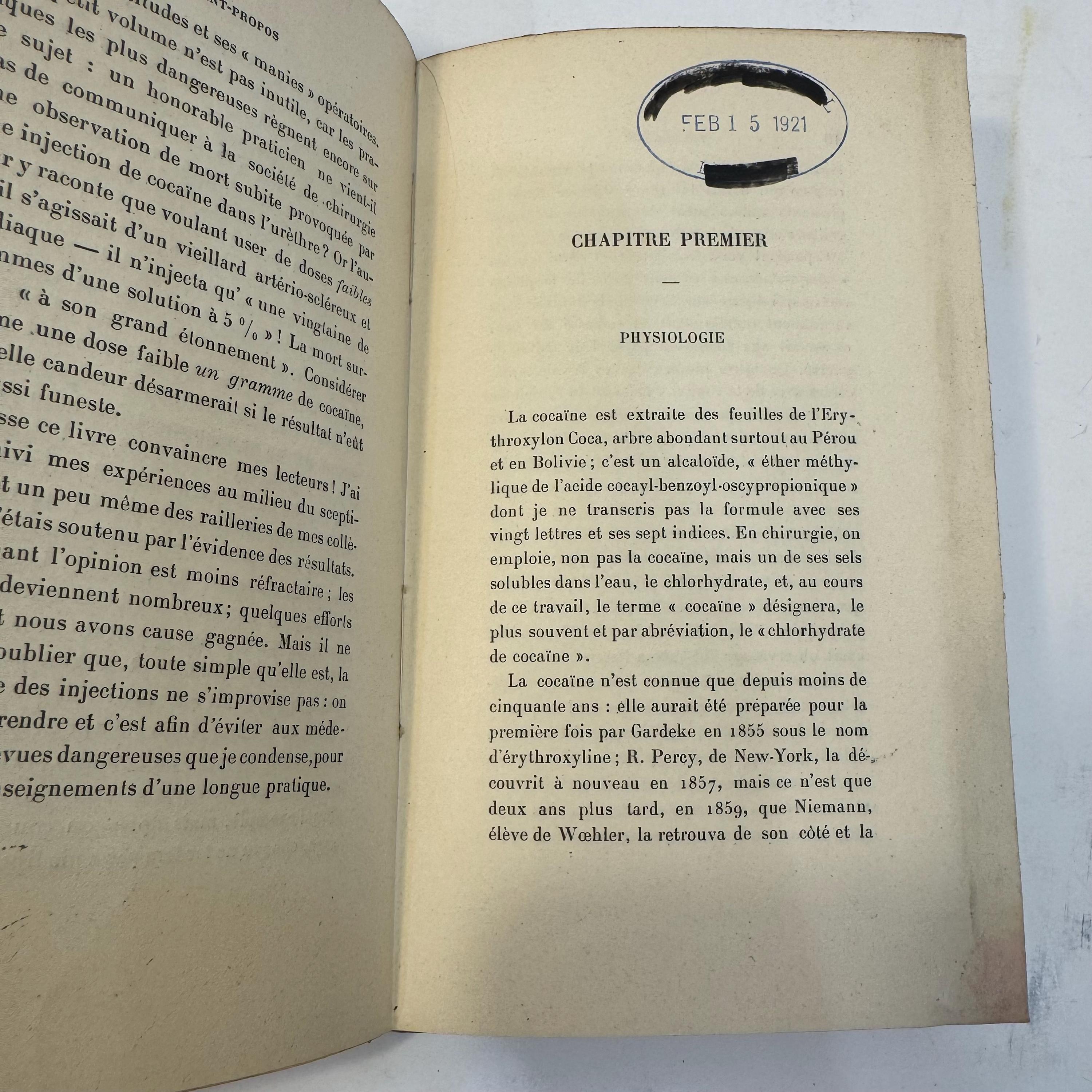 La Cocaïne en Chirurgie (Cocaine in Surgery) by Dr. Paul Reclus, c.. 1895 | Scientific Encyclopedia of Reference Manuals — photograph 9.