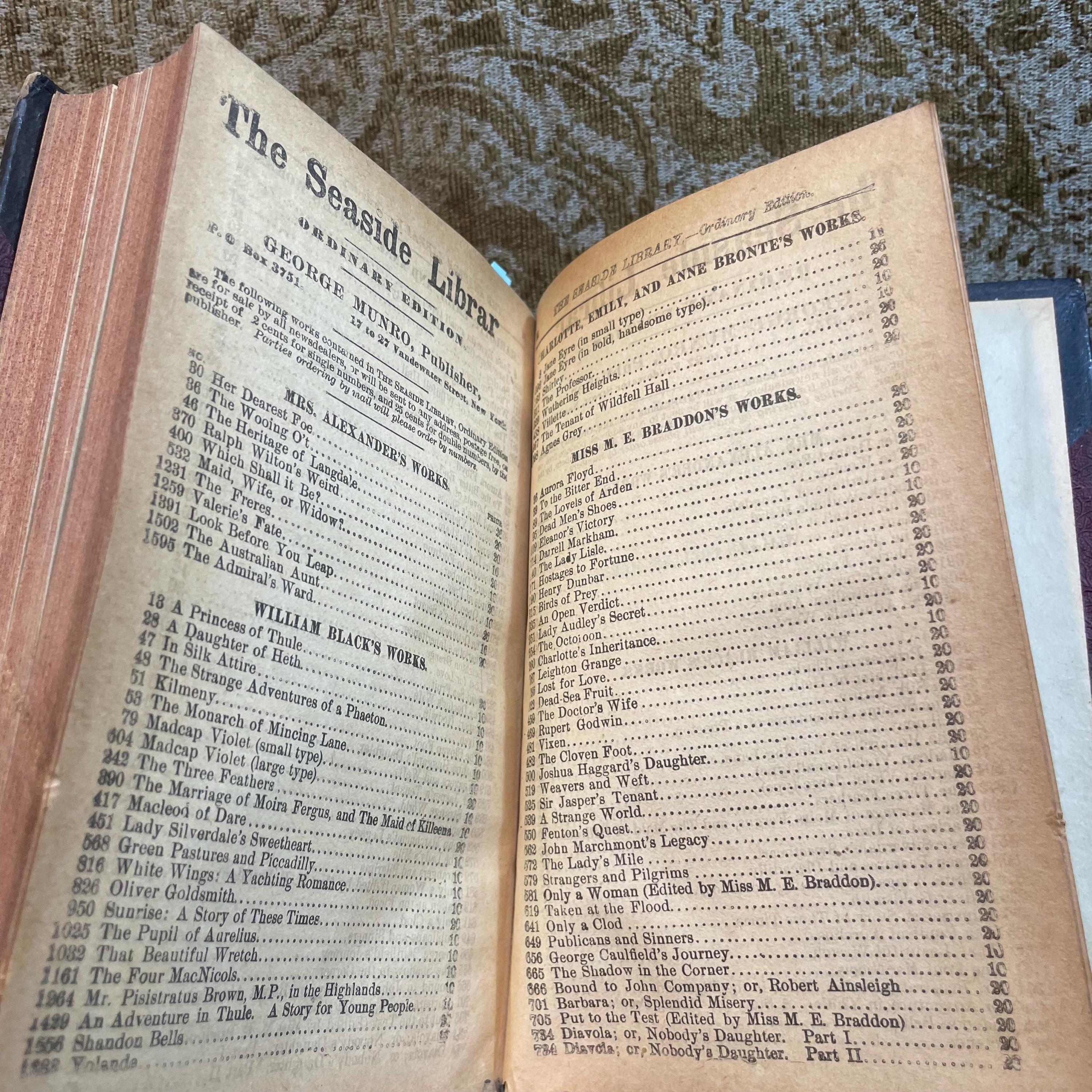 Three Volumes by Charles Dickens: A Child's History of England, The Mystery of Edwin Drood, No Thoroughfare (with Wilkie Collins) Seaside library (Pocket edition) — photograph 10.