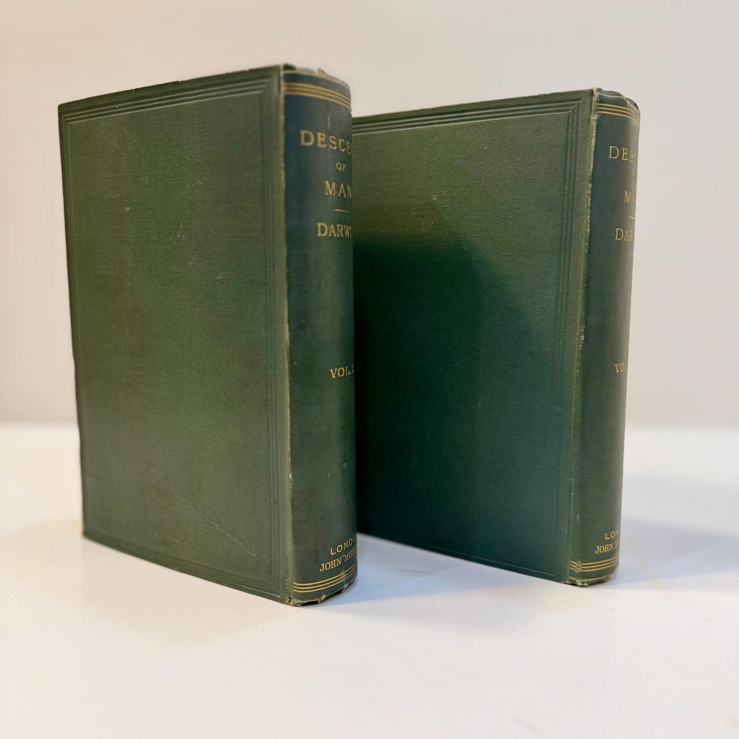The Descent of Man, and Selection in Relation to Sex. Second Edition, Revisd and Augmented. (22nd Thousand) In Two Volumes, with Illustrations. — photograph 4.