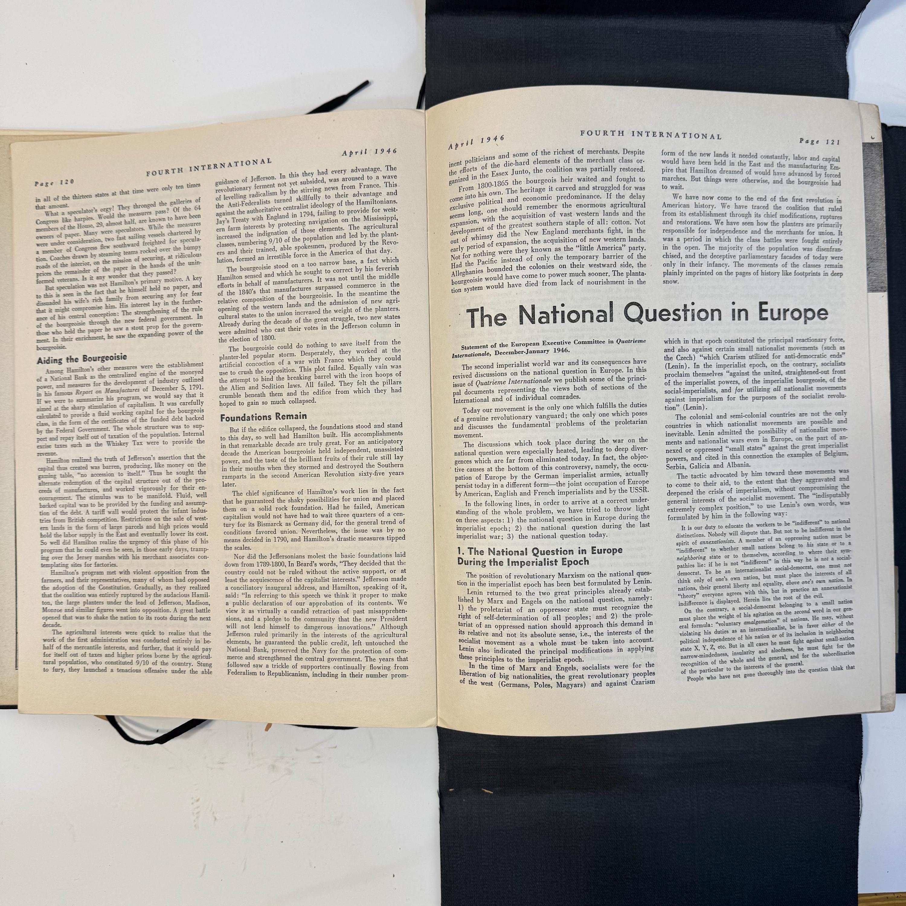 Fourth International, Vol.VII Jan - Dec (lacking Mar) 1946, Vol.VIII Jan - Dec 1947. 23 Issues. — photograph 10.