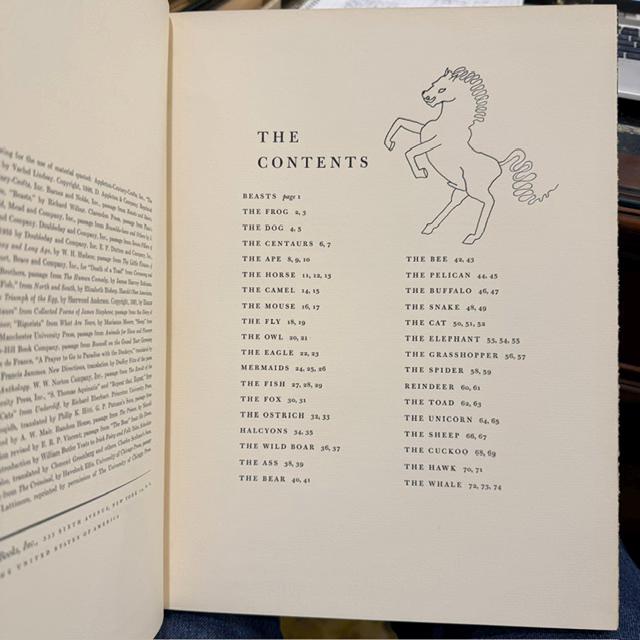 A Bestiary, Compiled by Richard Wilbur, Illustrated by Alexander Calder, Limited Edition #73/800, Signed by both. — photograph 4.