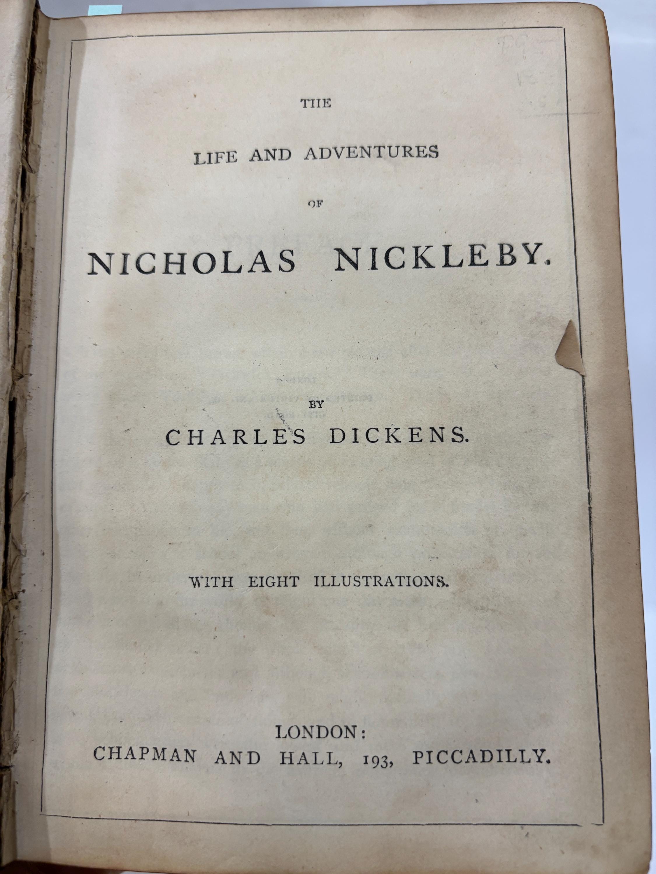 The Life and Adventures of Nicholas Nickleby. With Eight Illustrations. — photograph 6.