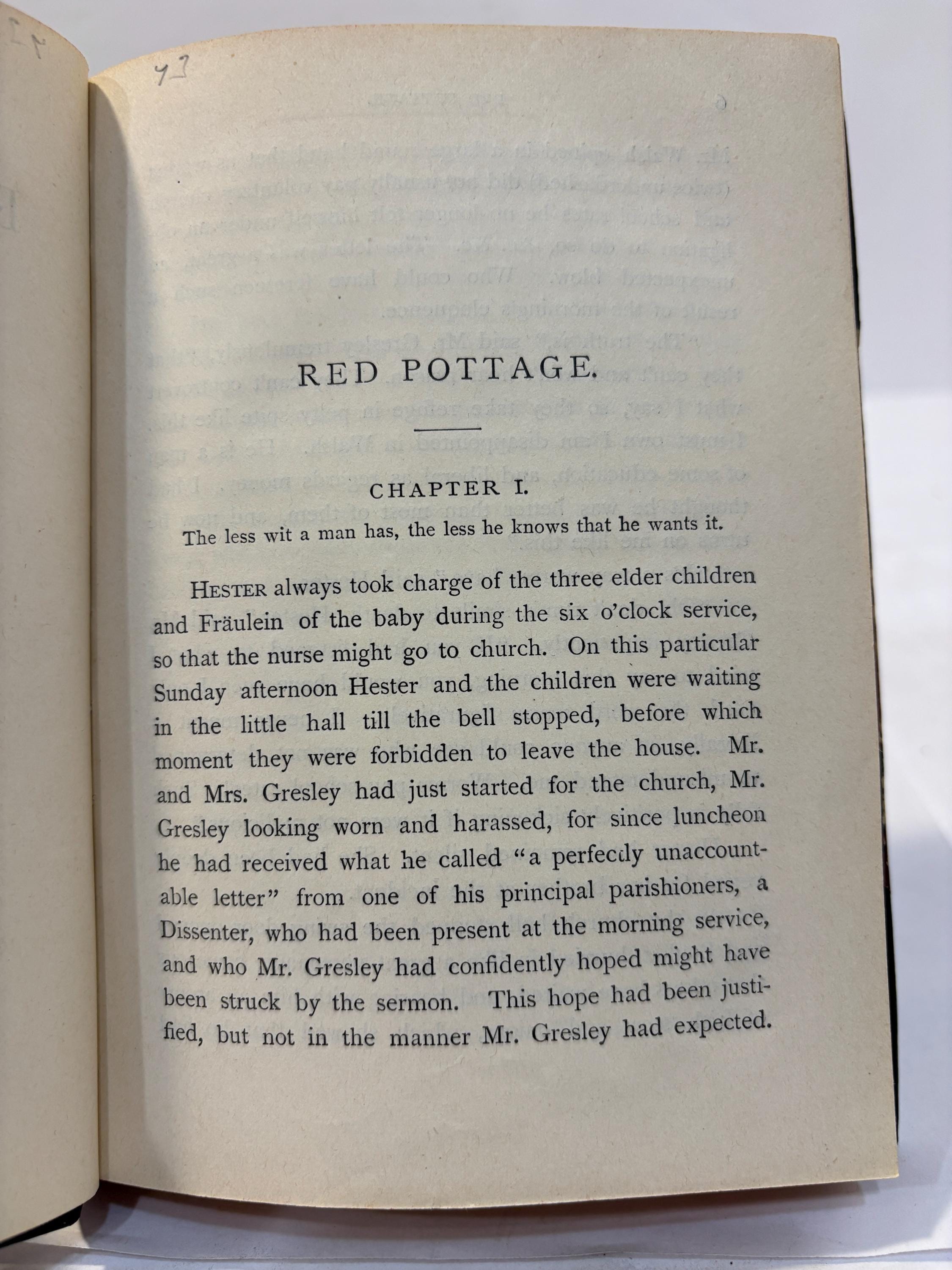Red Pottage. In Two Volumes, Copyright Edition — photograph 10.