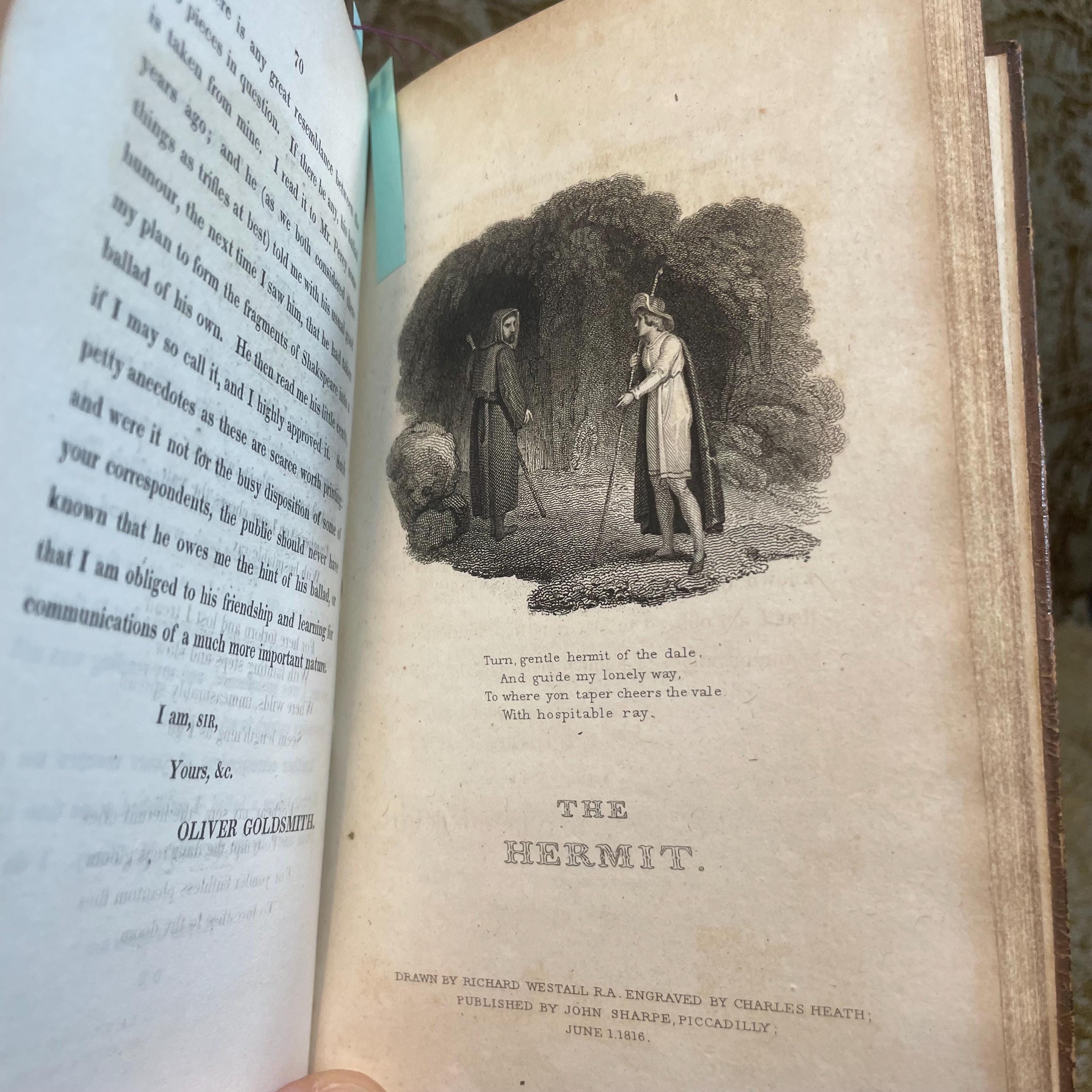 The Poems of Oliver Goldsmith Embellished with Engravings from The Designs of Richard Westall, R.A. The Traveller, The Deserted Village, and Other Poems… — photograph 10.