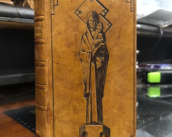 Missel de Rouen, lengua latina, c1930, portada diseñada en estilo Art Nouveau