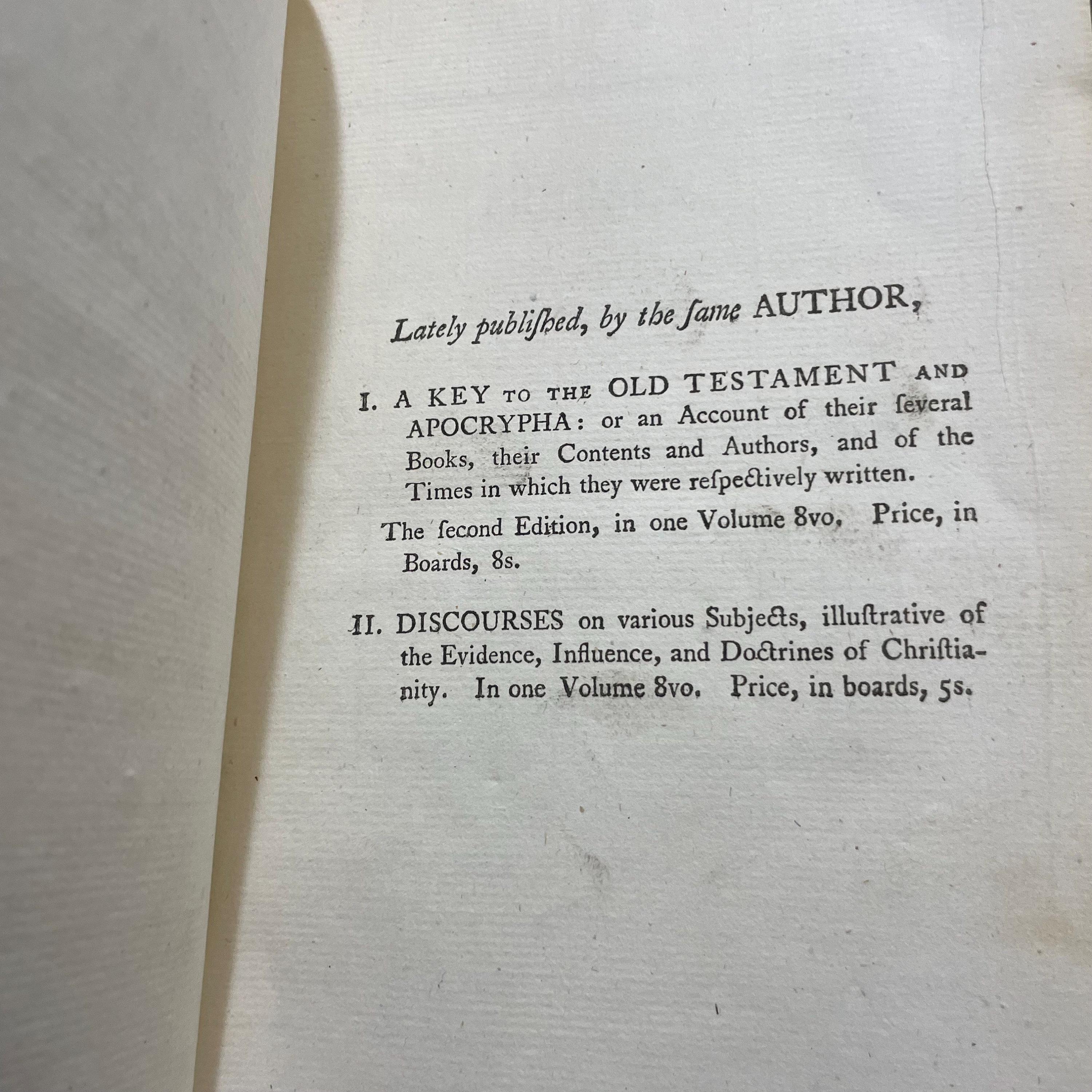 Letters During the Course of a Tour Through Germany, Switzerland and Italy, in the years M.DCC.XCI and M.DCC.XCII. With reflections on the Manners, Literature, and Theology of those Countries. — photograph 7.