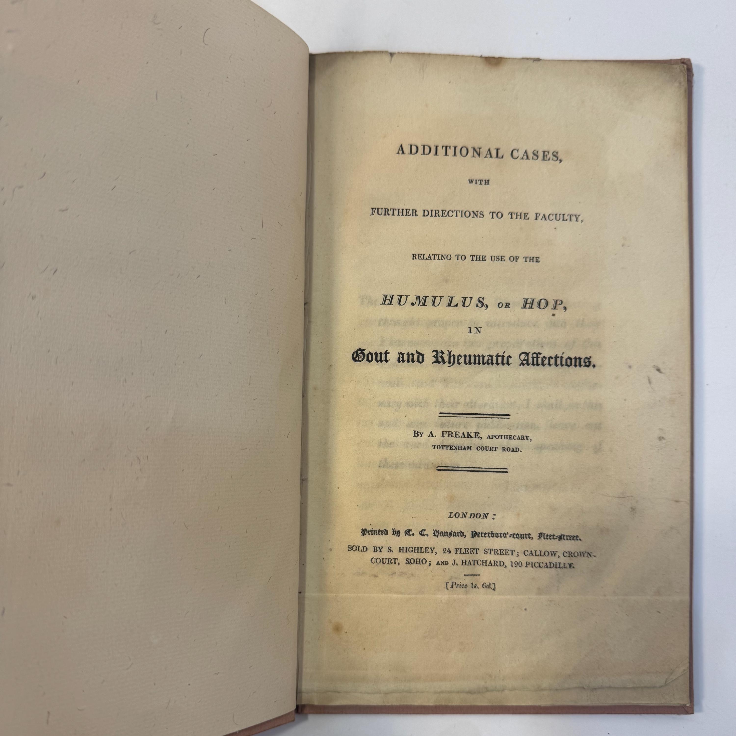 Additional Cases, With Further Directions to The Faculty, Relating to The Use of the Humulus, or Hop, in Gout and Rheumatic Affections. — photograph 2.