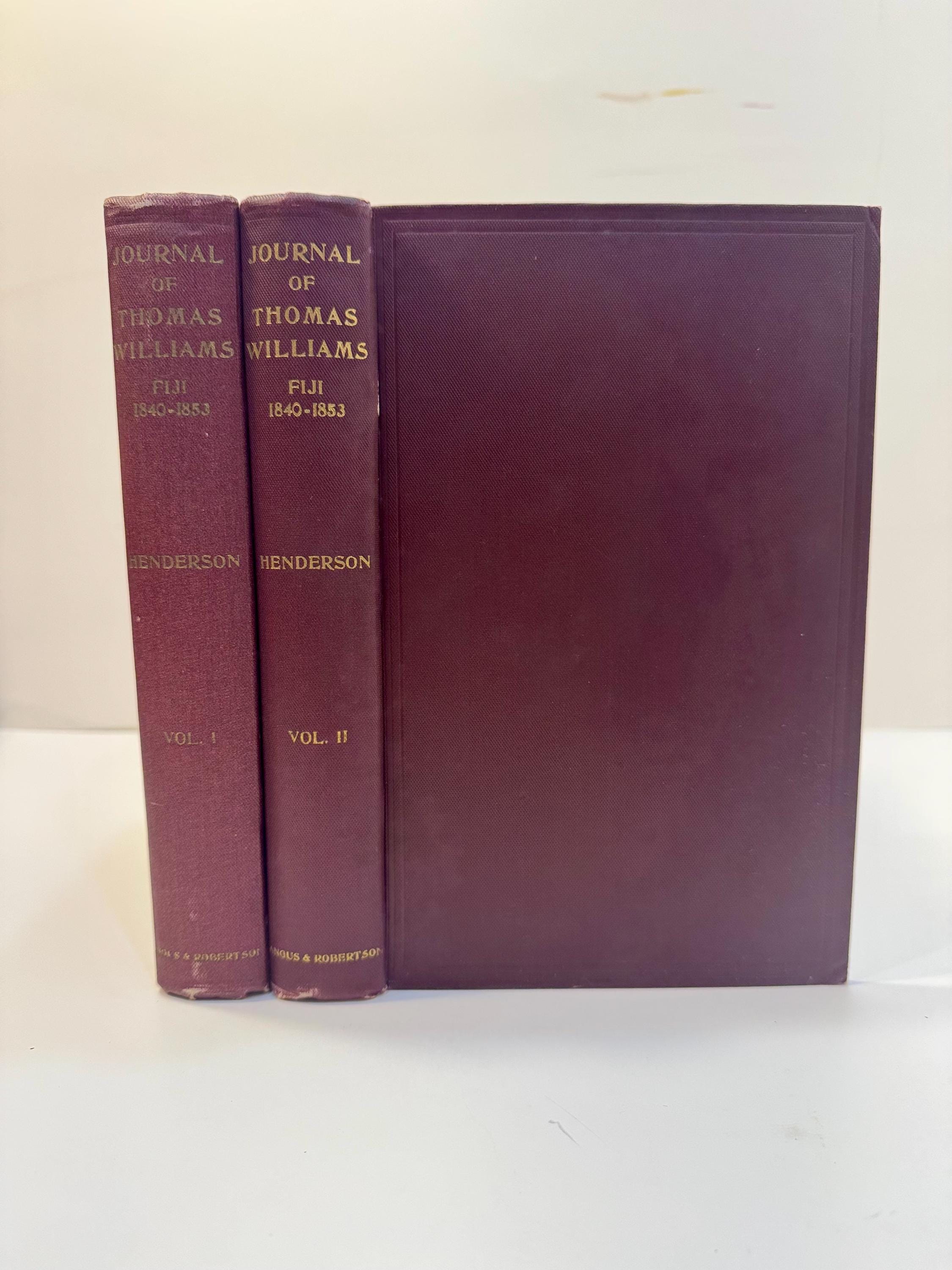 The Journal of Thomas Williams, Missionary in Fiji, 1840-1853 by G.C. Henderson, 1931 — photograph 2.