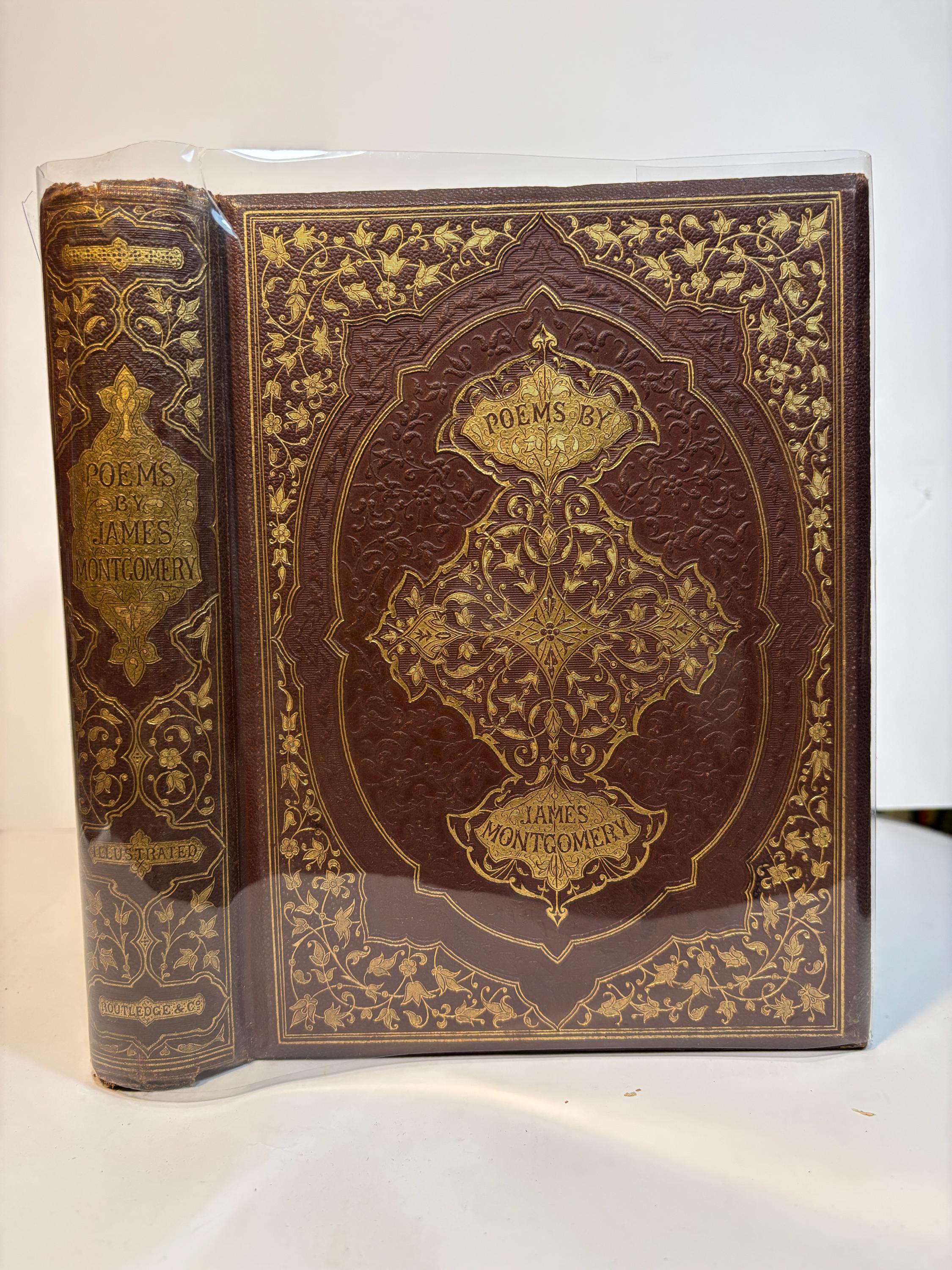 MONTGOMERRY‘S POEMS‘S Poems of James Montgomery. Illustrated With One Hundred Designs by