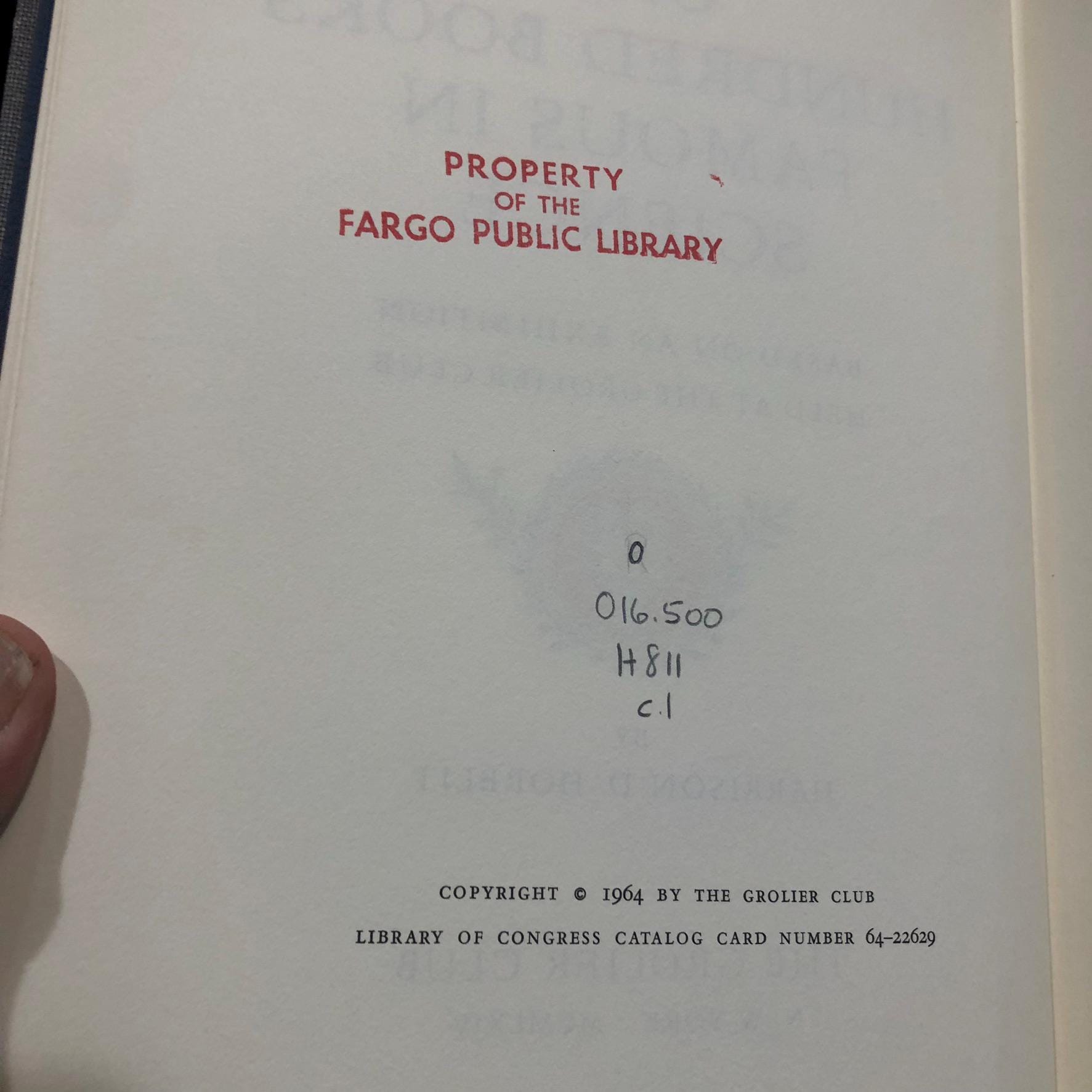 One Hundred Books Famous in Science Based on an Exhibition Held at The Grolier Club (no dj, ex-lib ) Limited Edition of 1000 Copies — photograph 4.