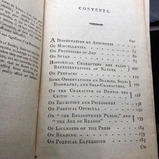 Literary Miscellanies: Including a Dissertation on Anecdotes — photograph 4.