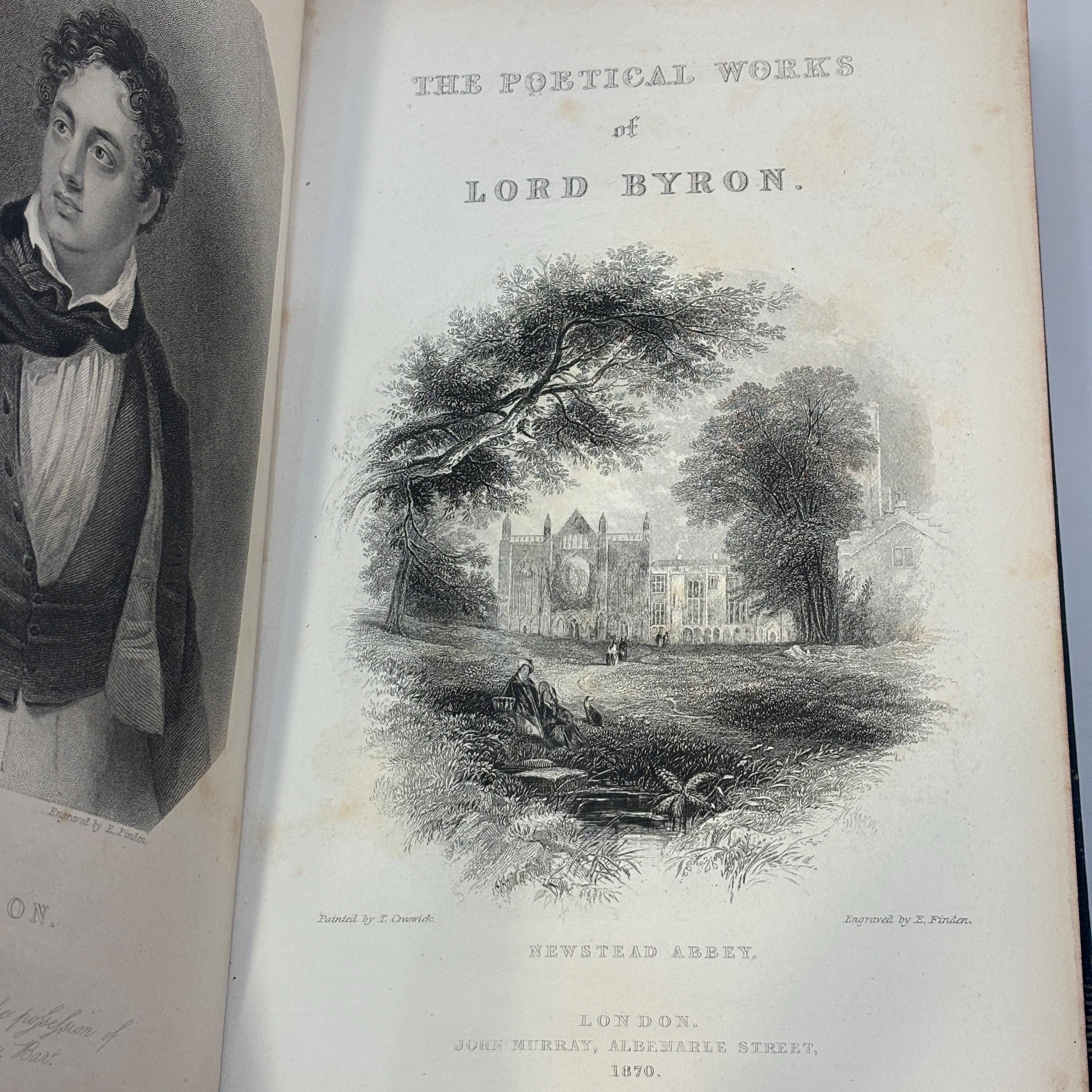 The Poetical Works of Lord Byron. Collected and Arranged with Notes by Sir Walter Scott, Lord Jeffrey, Professor Wilson, et al. New and Complete Edition. With Portrait and Illustrations. — photograph 3.