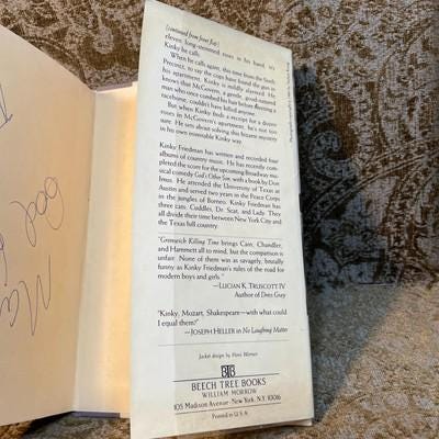 Greenwich Killing Time. Signed by author and Christopher Reeve (Superman) — photograph 10.