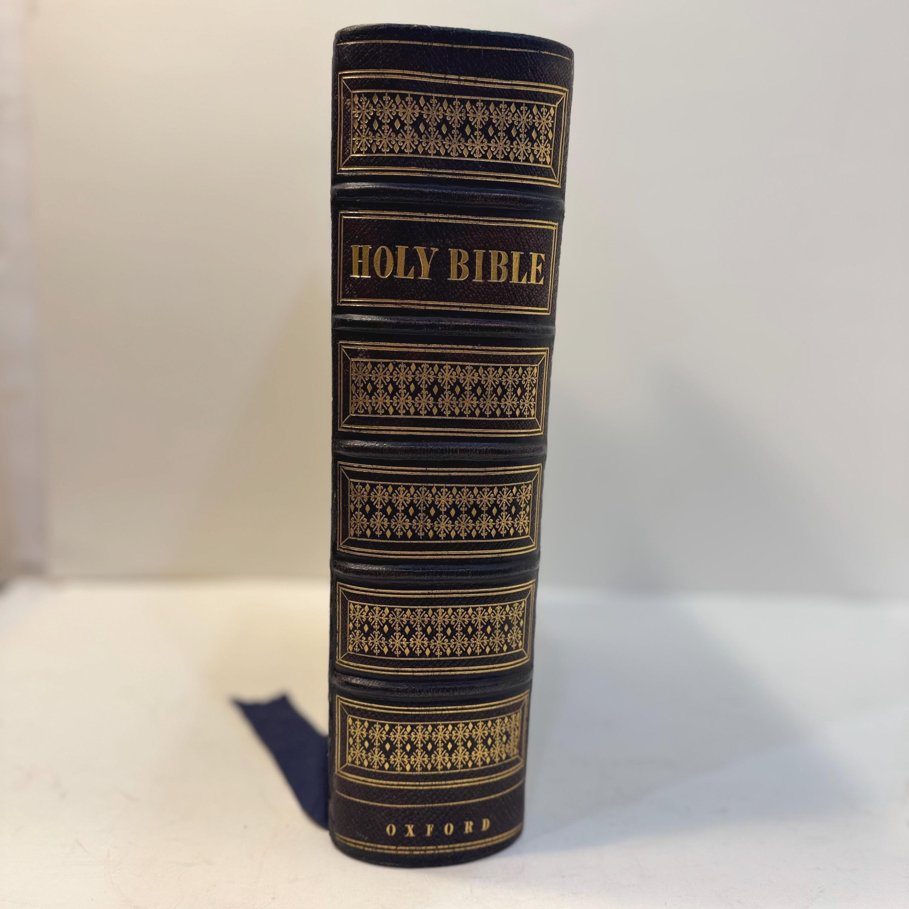 The Holy Bible, Old & New Testaments, King James Version, c. 1845, Four Cathedral Fore-Edge Paintings — photograph 3.
