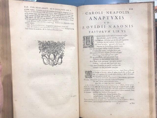 1639 Ovid's Writings on the Roman Holidays with engraved title page. Latin. The Book of Days. 6 books in 1 vol. — photograph 7.