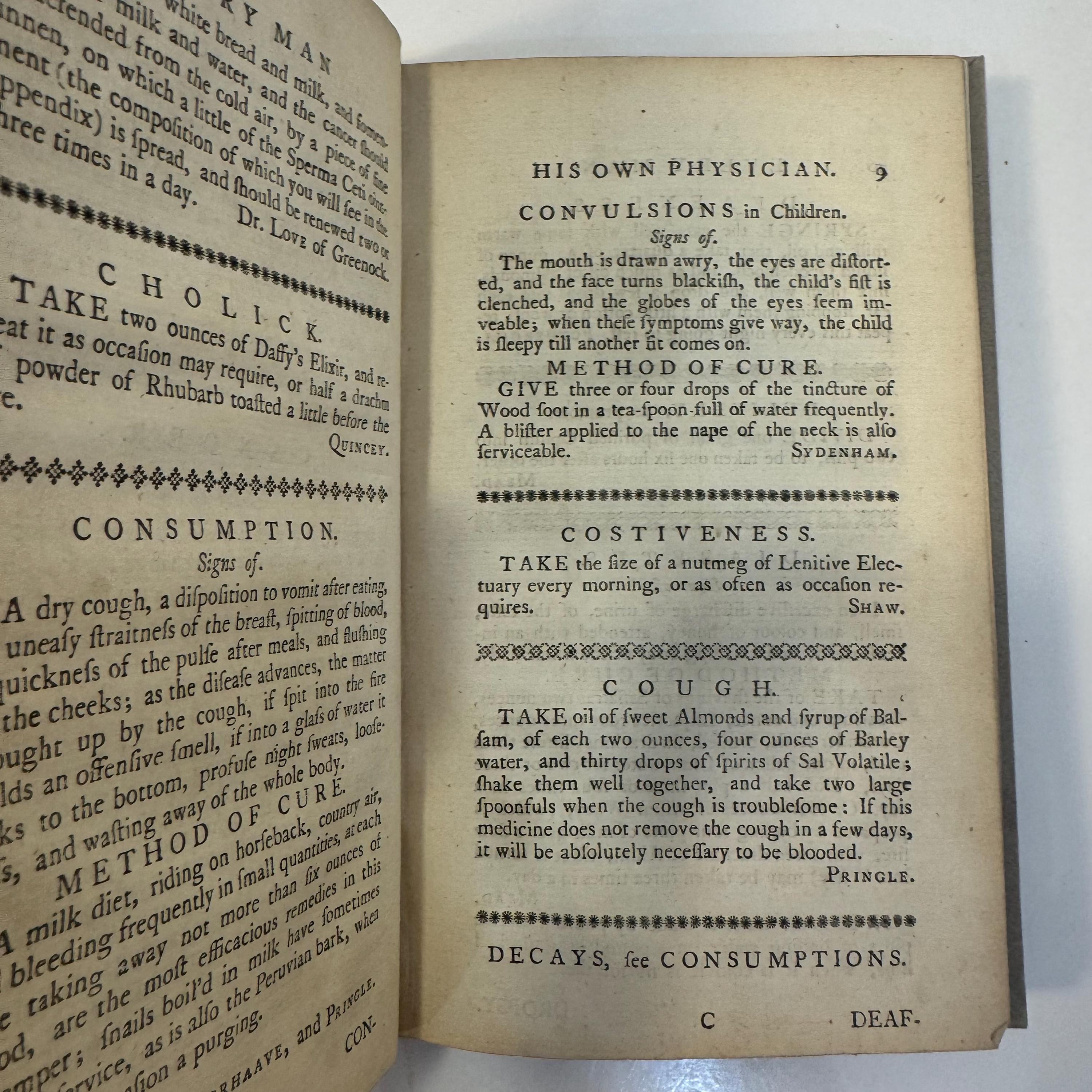 Every Man His Own Physician. Being, a Complet eCollction of Efficaious and Approved Remedies, For Every Disease incident to the Human Body. With Plain Instructions for Their Common Use. Necessary to be Had in All Families, Particularly Thops Residing in the Country. The Fourth Edition, Improved. — photograph 7.