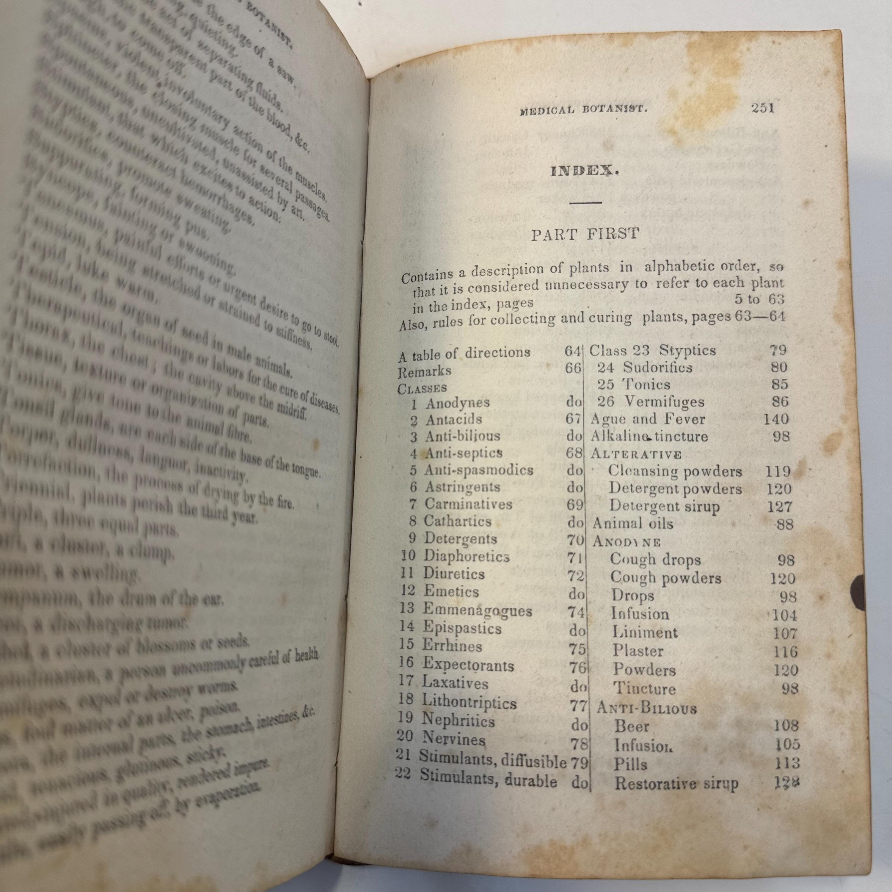 The Medical Botanist and Expositor of Diseases and Remedies. In Two Volumes. Volume First- In Six Parts. First Edition. — photograph 8.