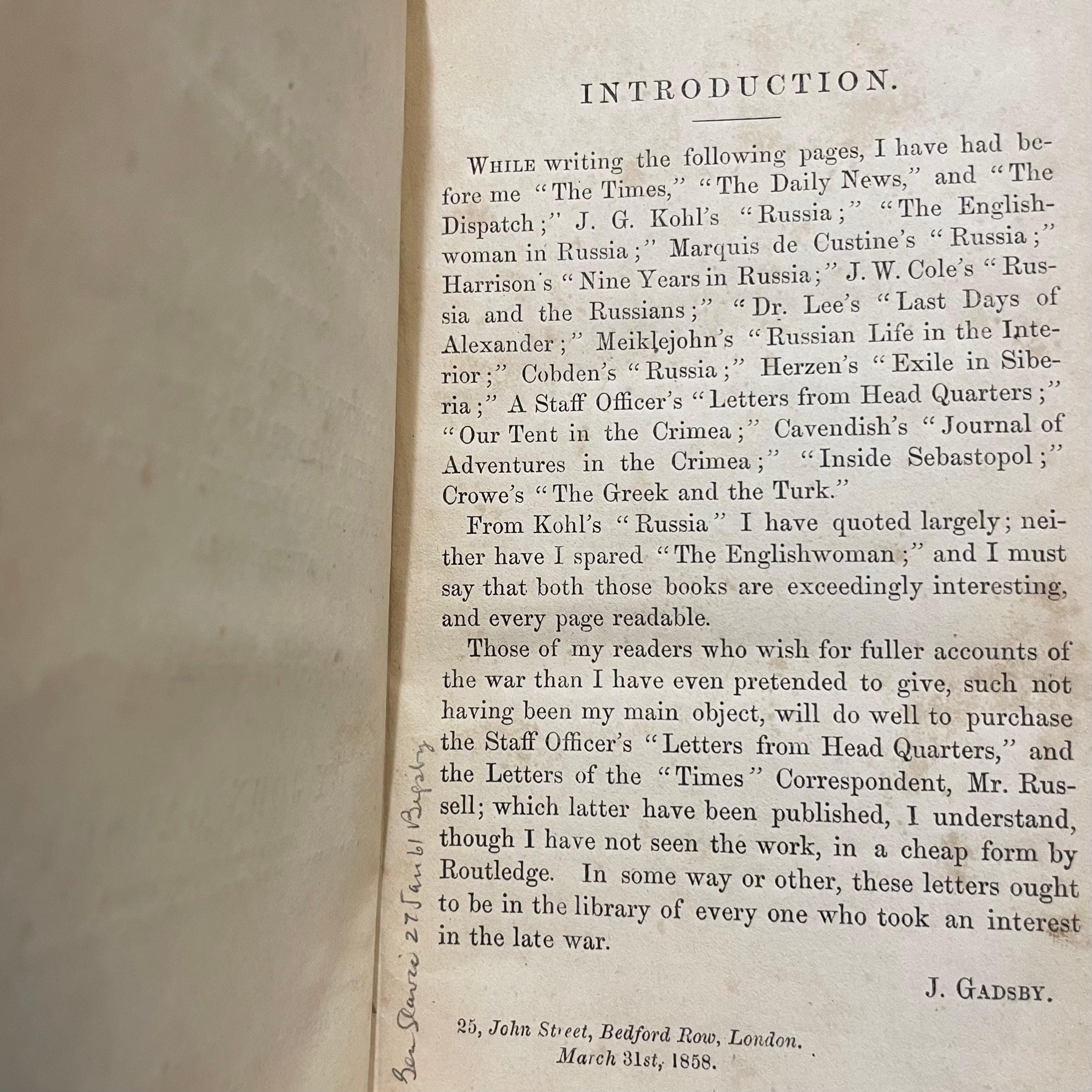 Trip to Sebastopol Out and Home, By Way of Vienna, The Danube, Odessa, Constantinople, and Athens. Together with Some Account of Russia and the Russians, Their Manners and Customs, Particulars and Incidents of the War, Anecdotes, etc. — photograph 8.