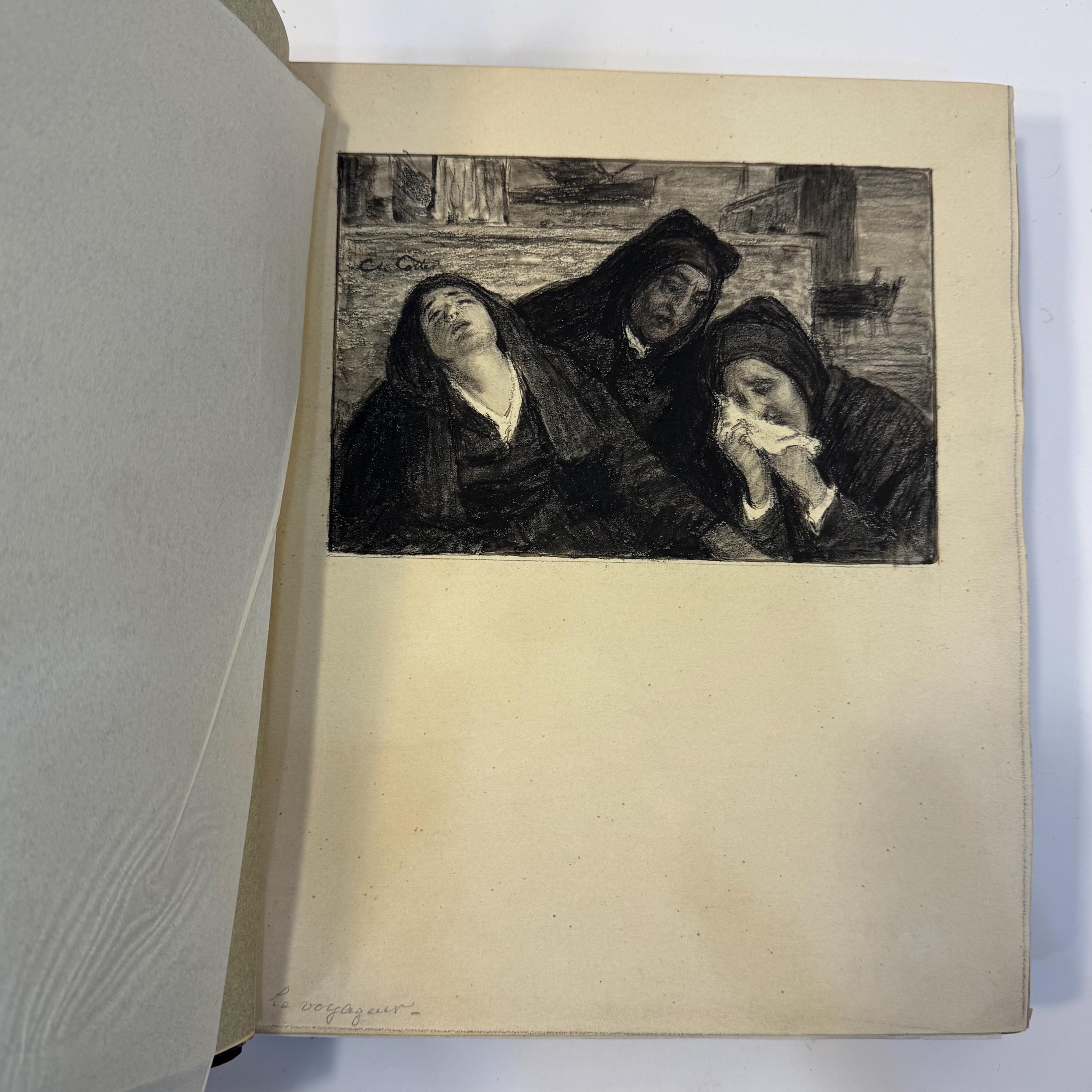 Le Livre de l’Émeraude: En Bretagne. Compositions de MM. C. Cottet, A. Dauchez, L. Simon, gravées à l’eau-forte par MM. Cottet et Dauchez. Translated: The Book of the Emerald: In Brittany. Compositions by C. Cottet, A. Dauchez, and L. Simon, etched by Cottet and Dauchez. Limited Edition #144/150 — photograph 10.