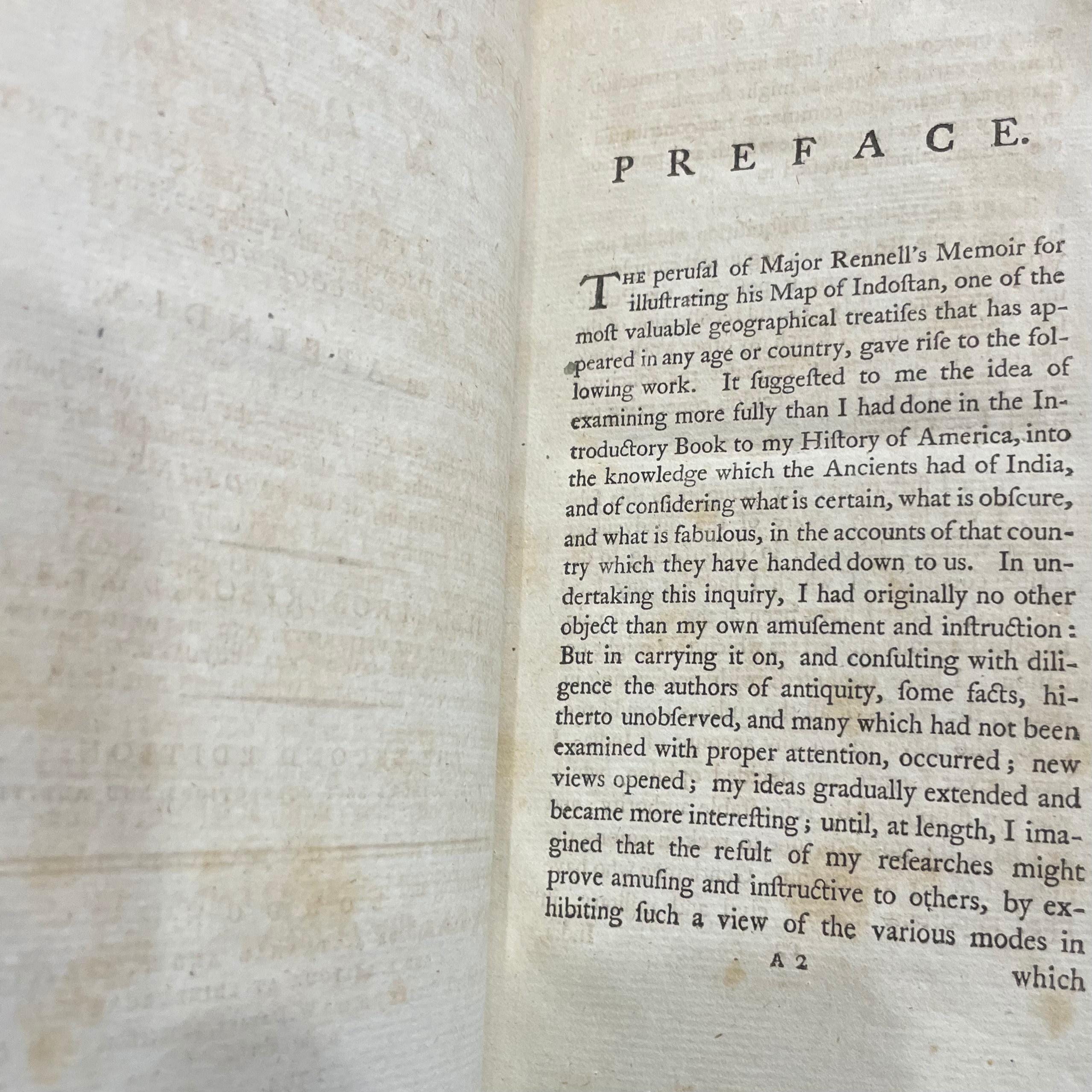 Historical disquisition concerning the knowledge which the ancients had of India, and the progress of trade with that country prior to the discovery of the passage to it by the Cape of Good Hope : with an appendix, containing observations on the civil policy, the laws and judicial proceedings, the arts, the sciences, and Theology institutions of the Indians — photograph 6.