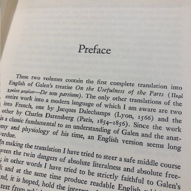 The Usefulness of the Parts of the Body. "De usu partium". Two Volumes. — photograph 3.