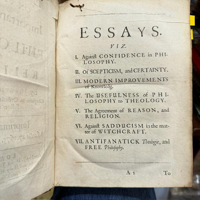 Essays on Several Important Subjects in Philosophy and Religion. — photograph 8.